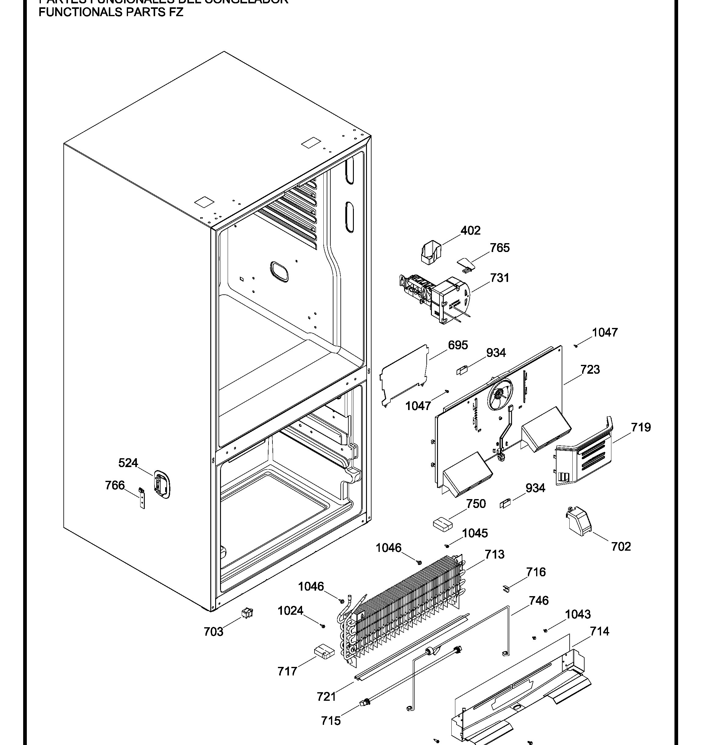 PDE21KGKAKWW Exploded View 6 appliance exploded-view parts diagram