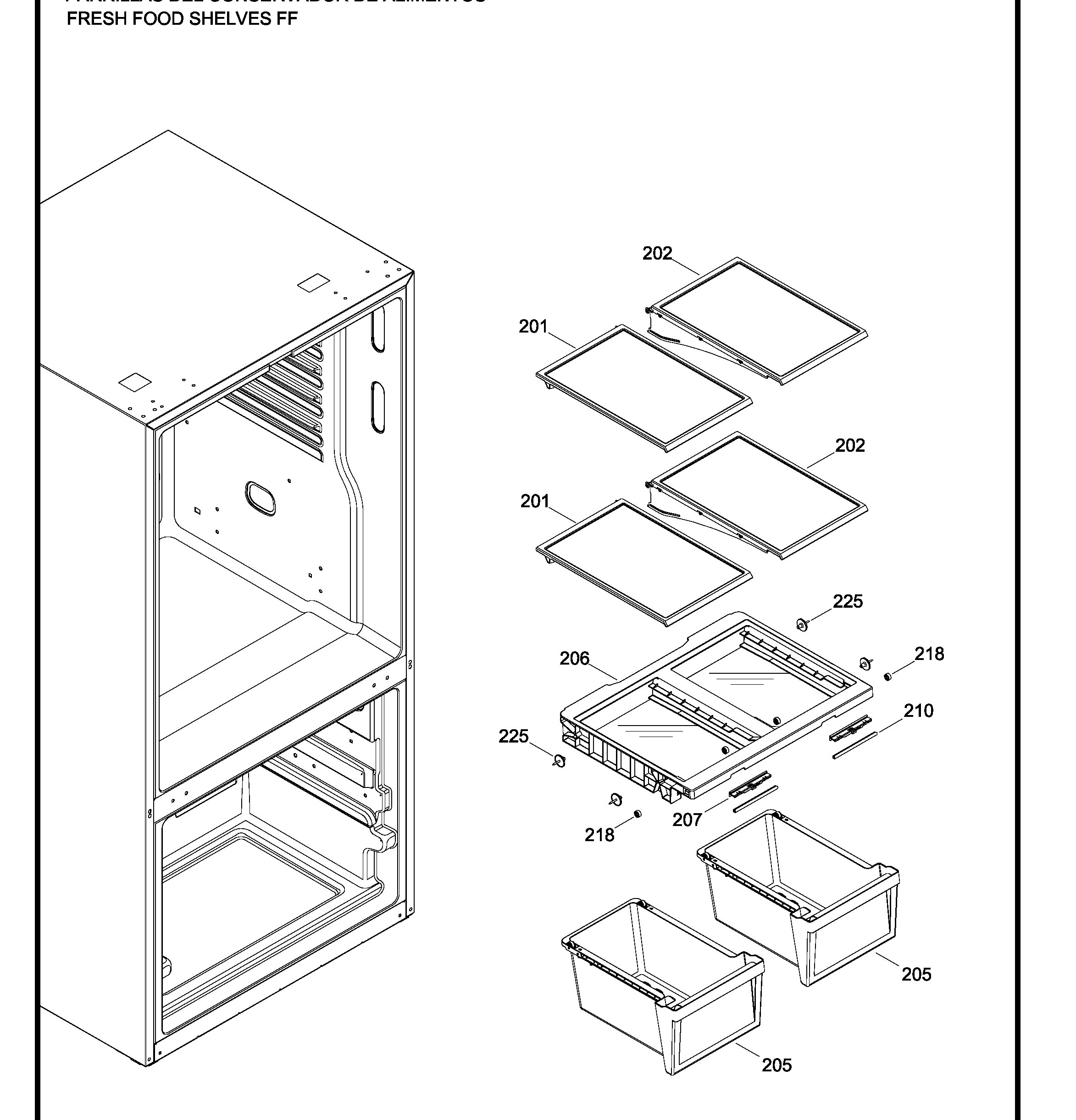 PDE21KGKAKWW Exploded View 3 appliance exploded-view parts diagram