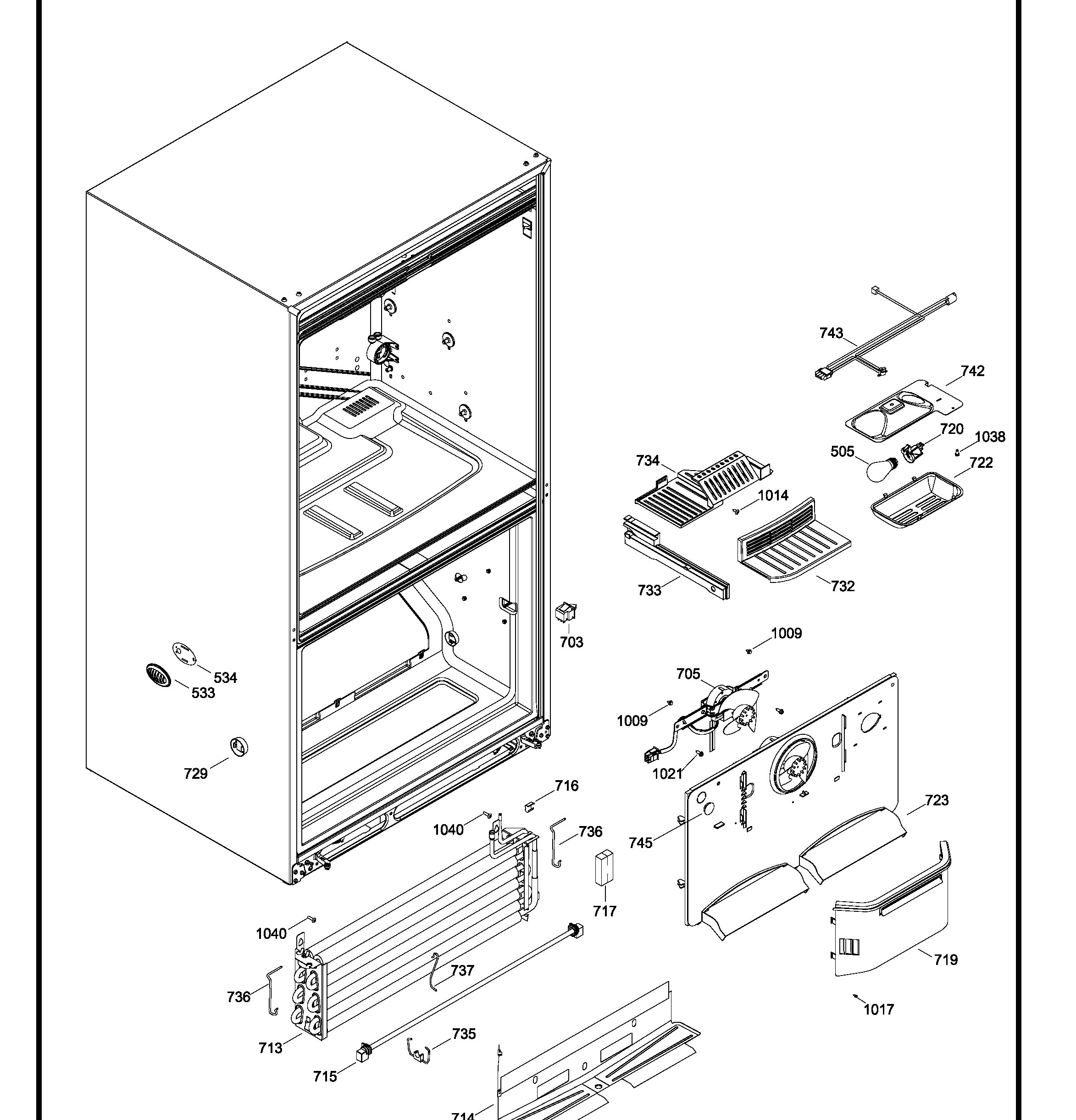 PDRS0MBXBRSS Exploded View 6 appliance exploded-view parts diagram