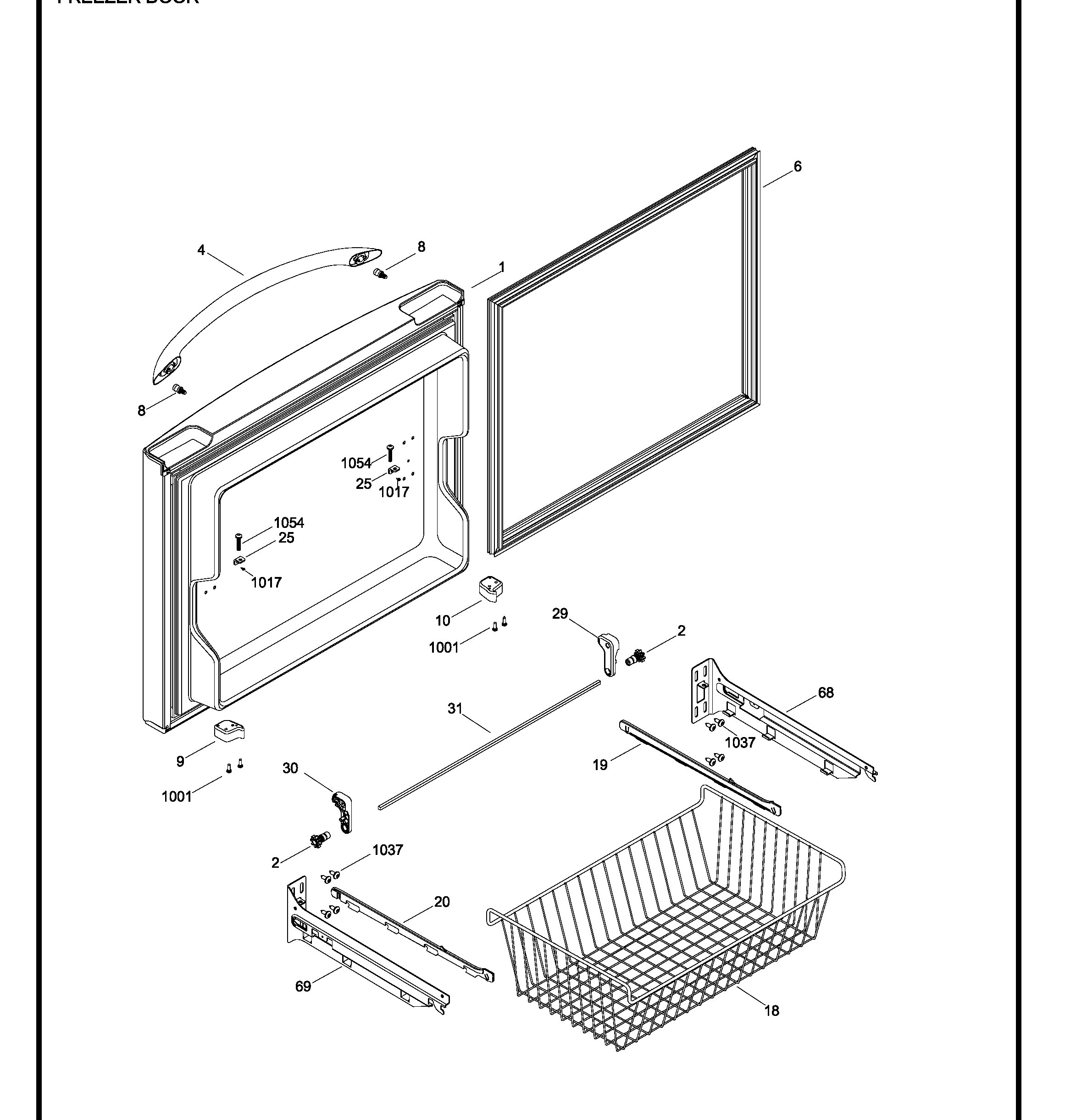 PDRS0MBXBRSS Exploded View 1 appliance exploded-view parts diagram
