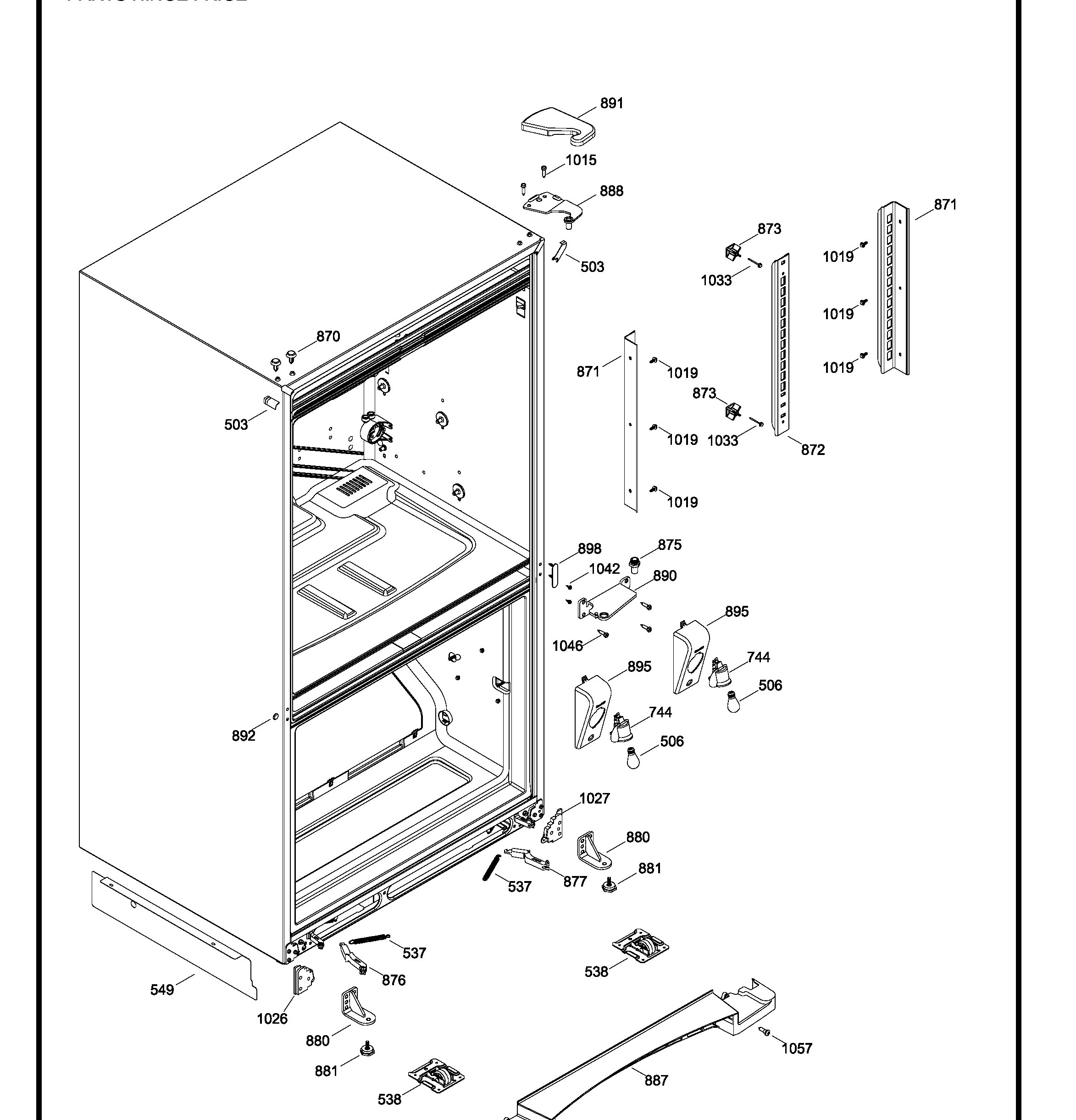 PDRS0MBYILSS Exploded View 7 appliance exploded-view parts diagram