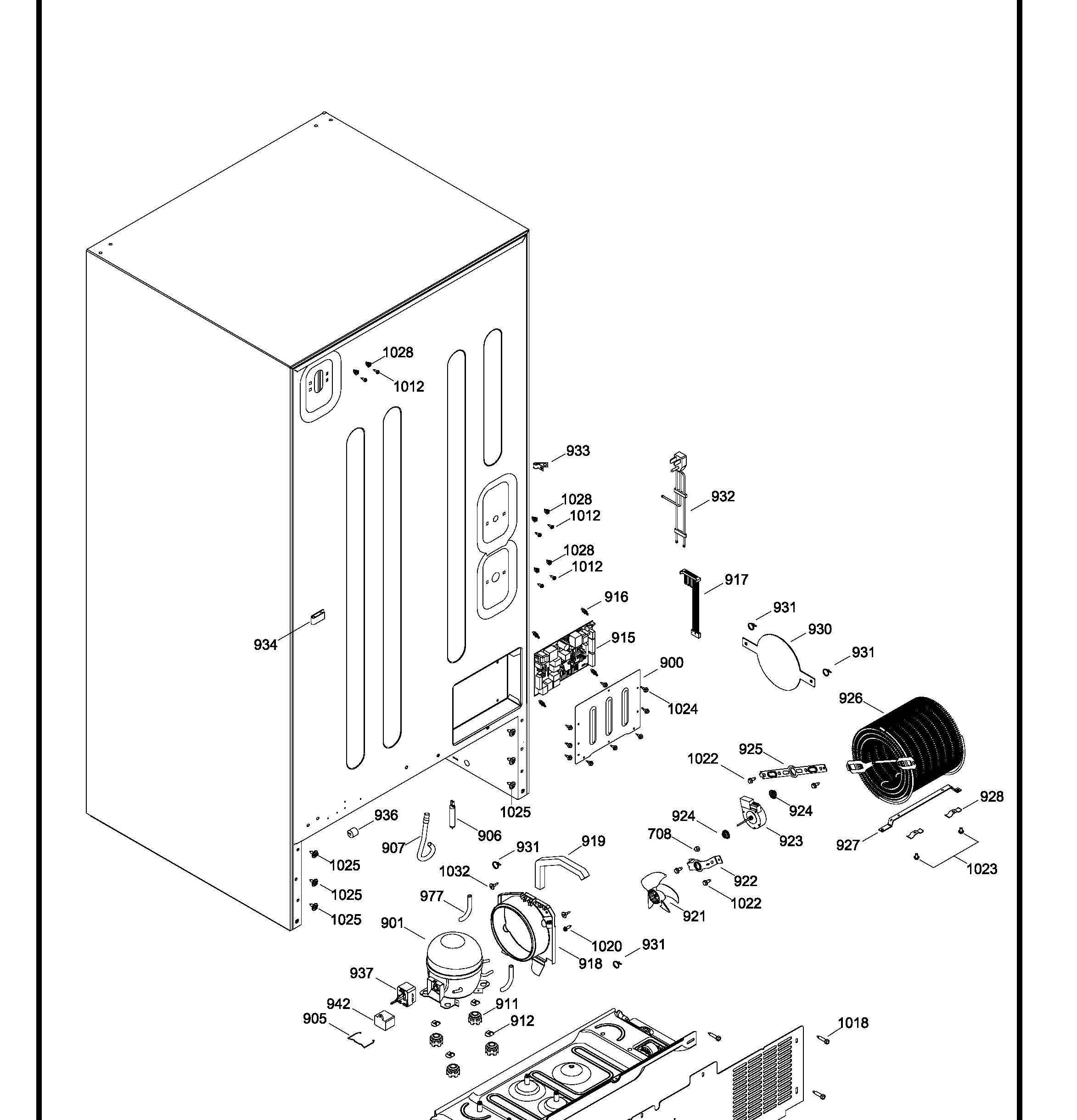 PDRS0MBYILSS Exploded View 8 appliance exploded-view parts diagram