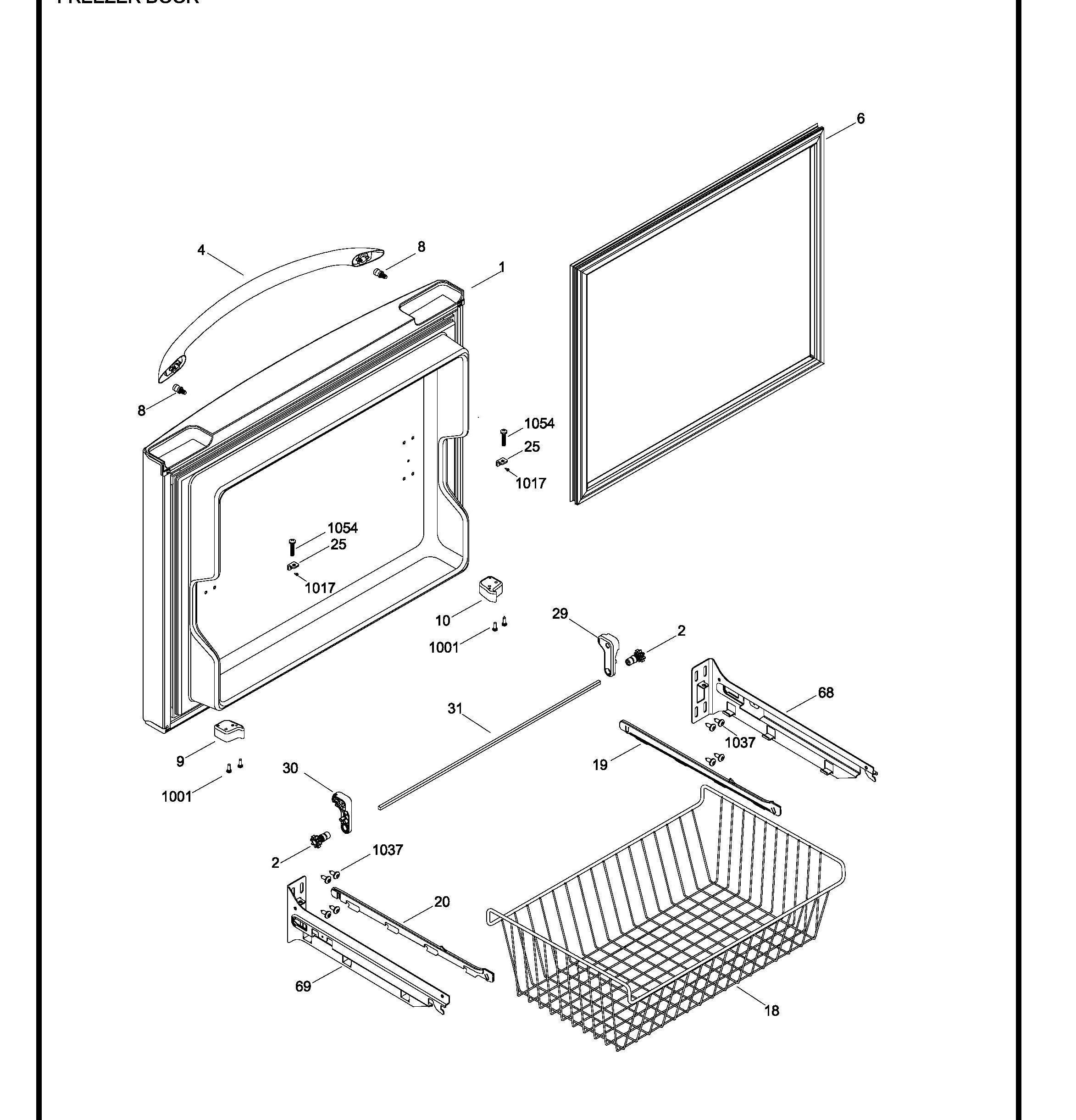 PDRS0MBYILSS Exploded View 1 appliance exploded-view parts diagram