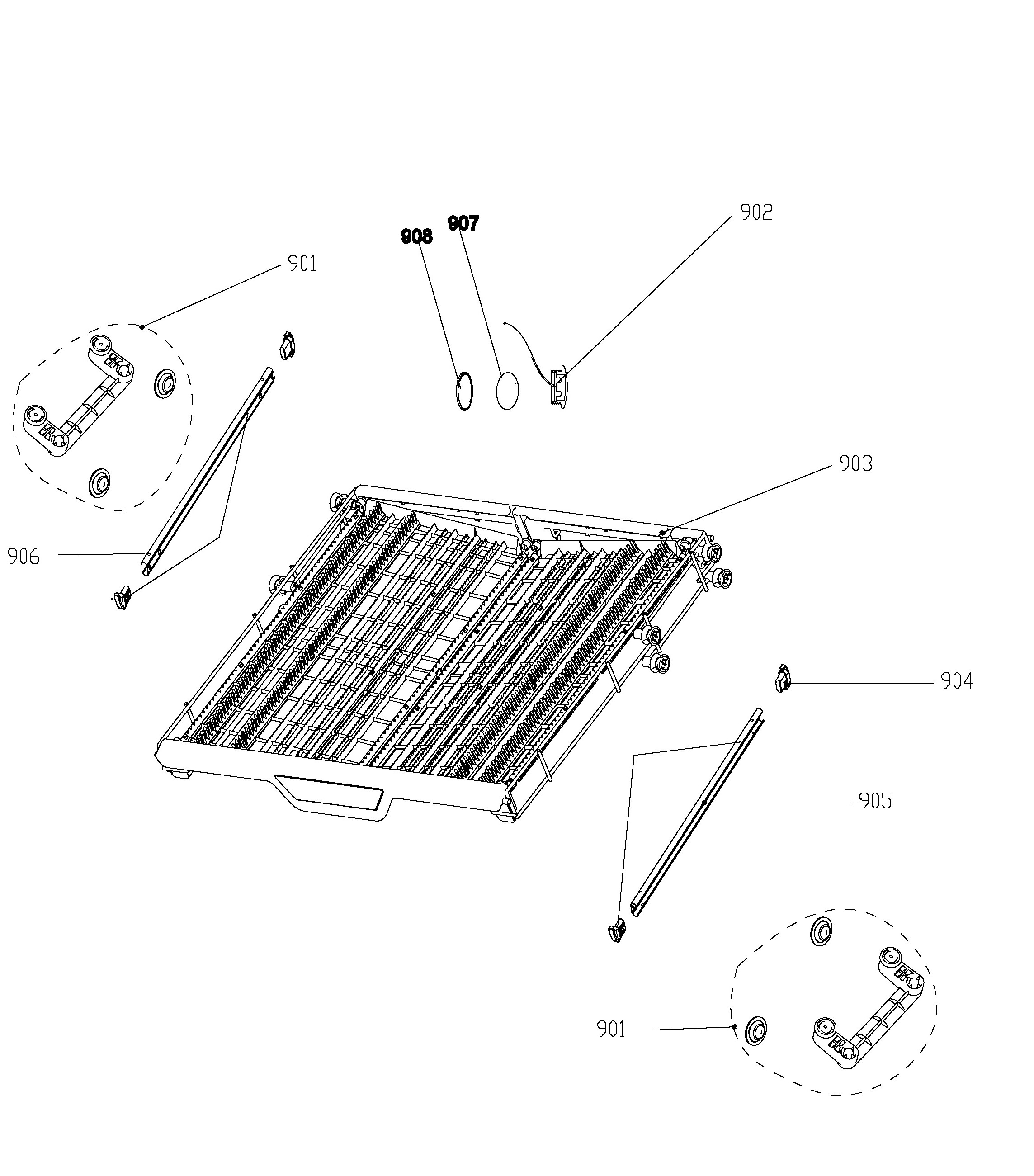 PDT660SSF2SS Exploded View 9 appliance exploded-view parts diagram