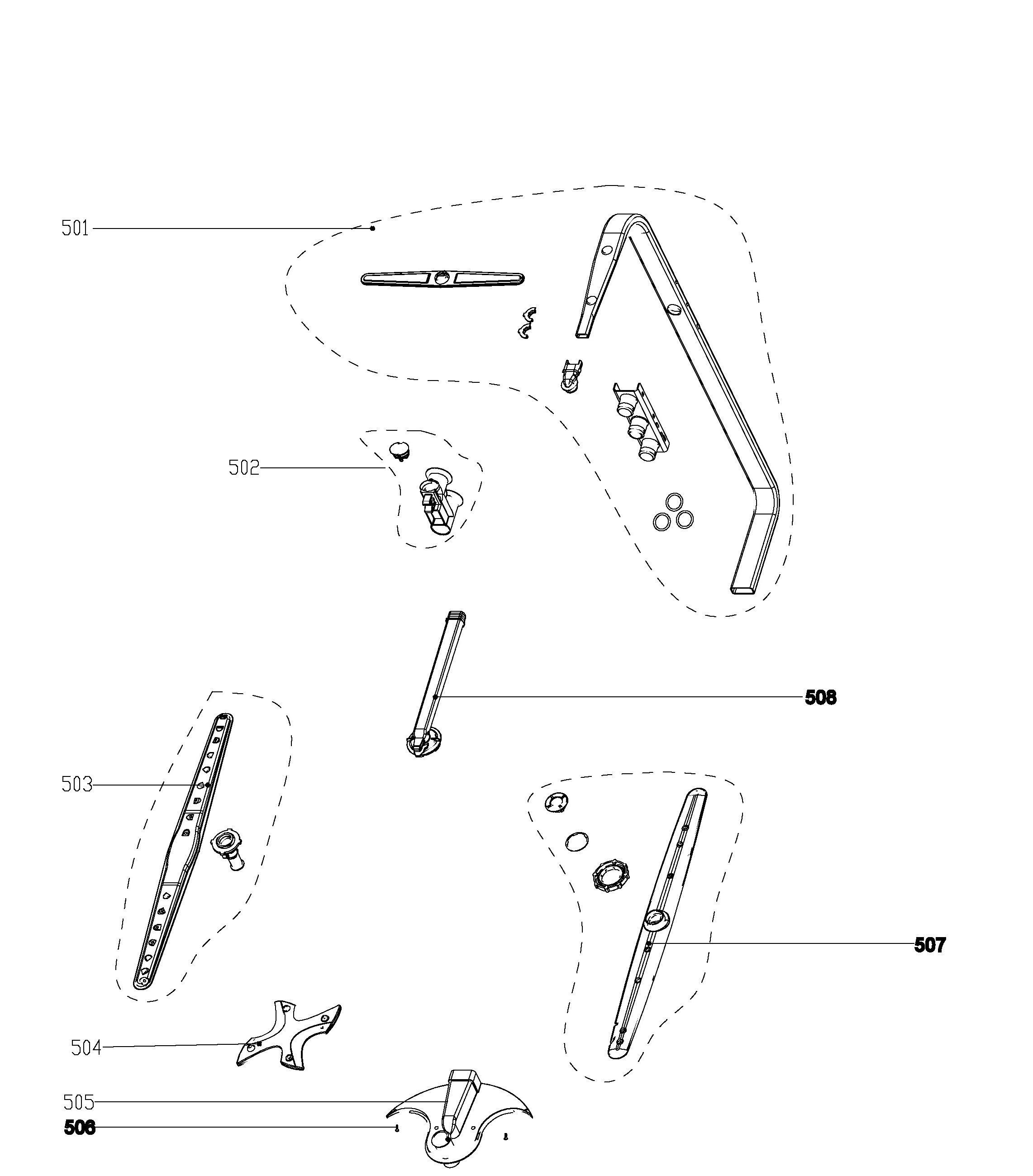 PDT660SSF2SS Exploded View 5 appliance exploded-view parts diagram