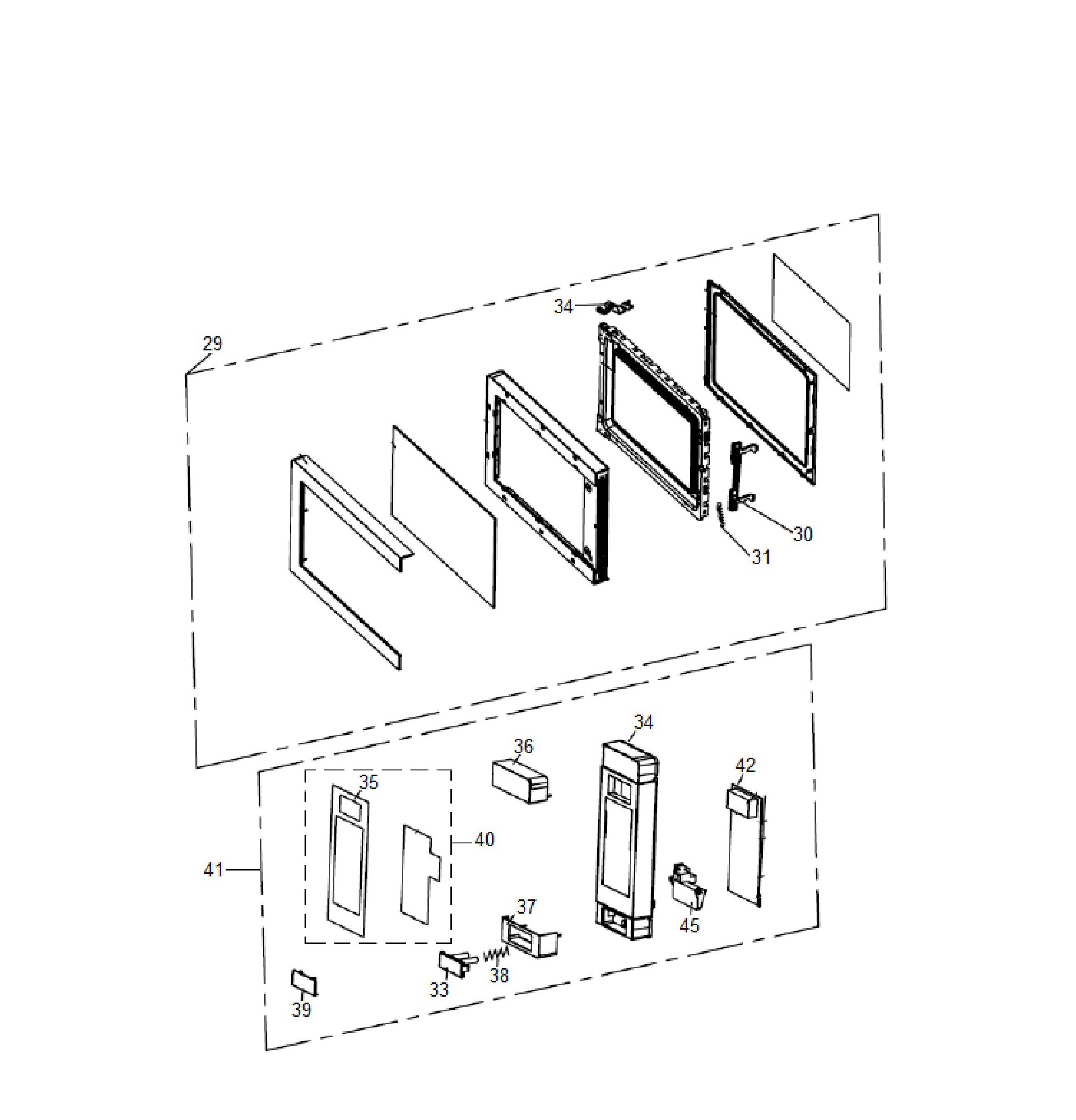 PEB1152SFE Exploded View 2 appliance exploded-view parts diagram