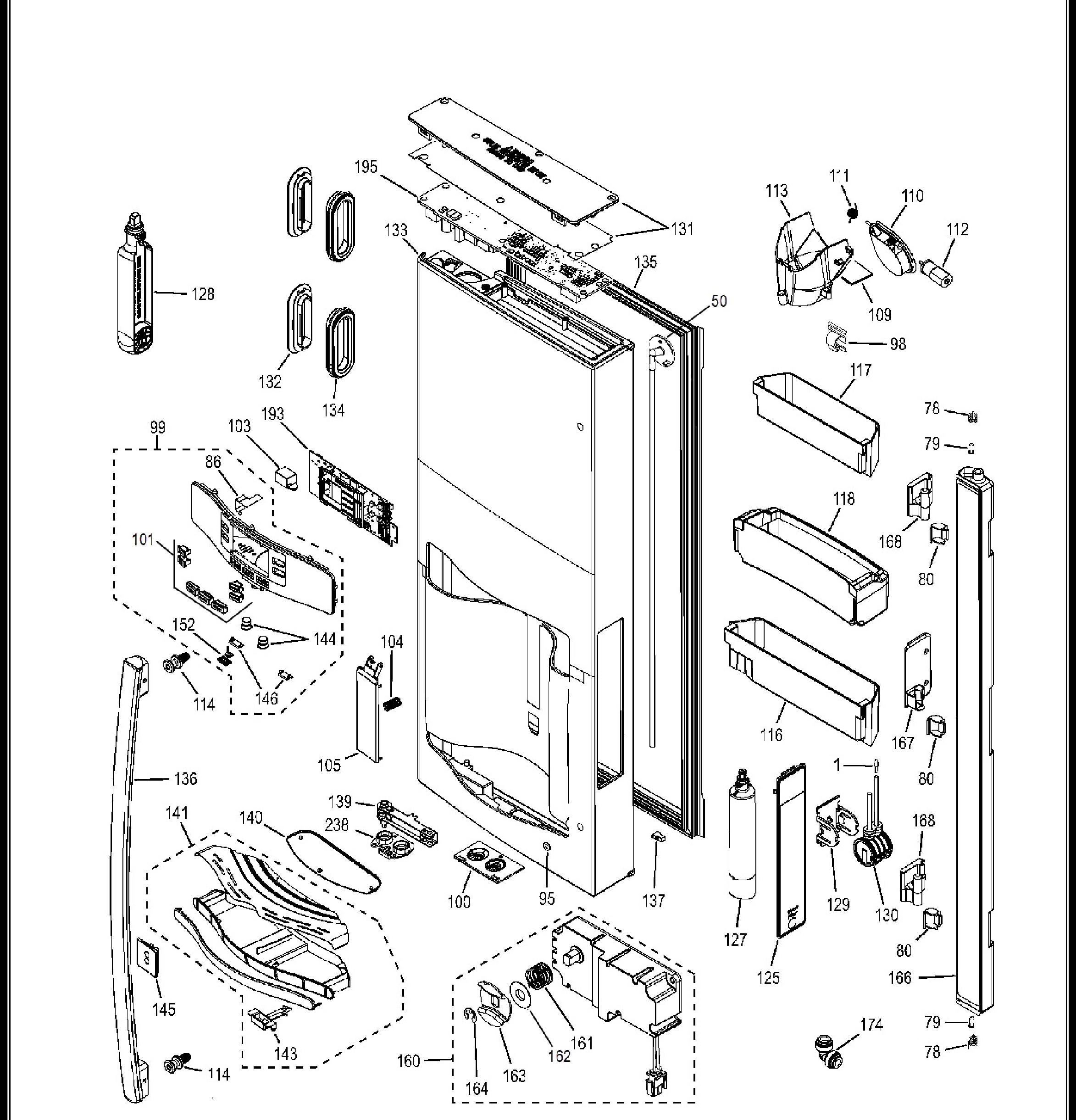 PFE29PSDASS Exploded View 3 appliance exploded-view parts diagram