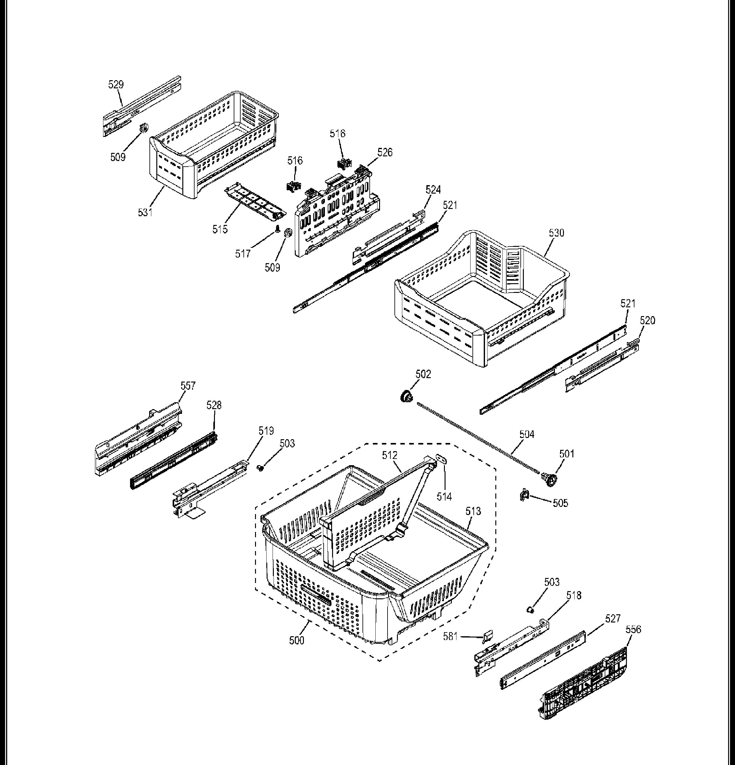 PFE29PSDASS Exploded View 7 appliance exploded-view parts diagram