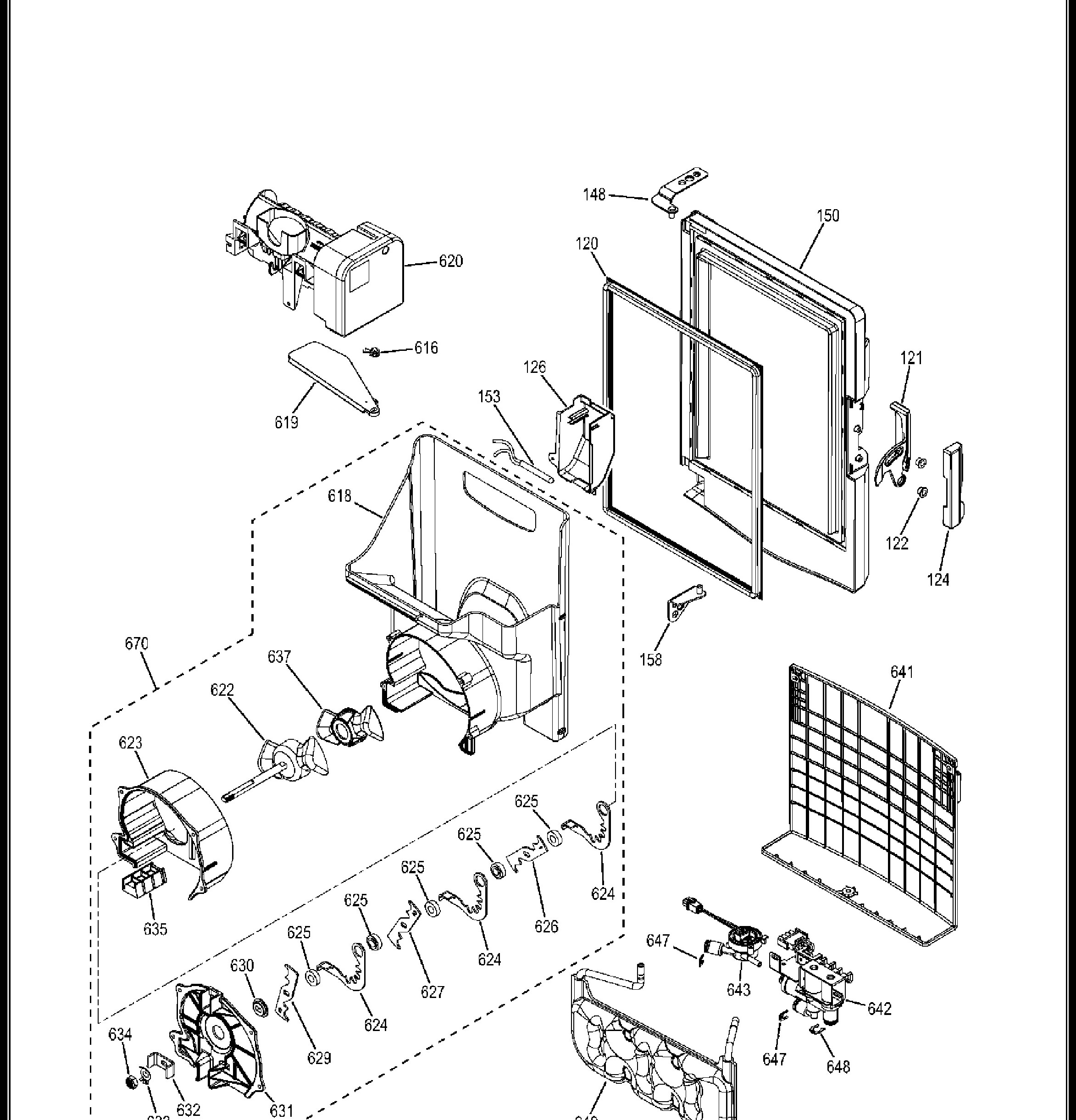PFE29PSDASS Exploded View 4 appliance exploded-view parts diagram