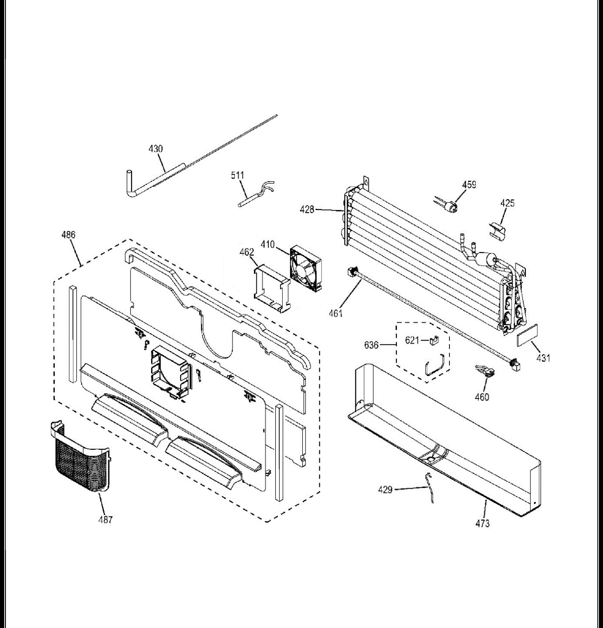 PFE29PSDASS Exploded View 9 appliance exploded-view parts diagram