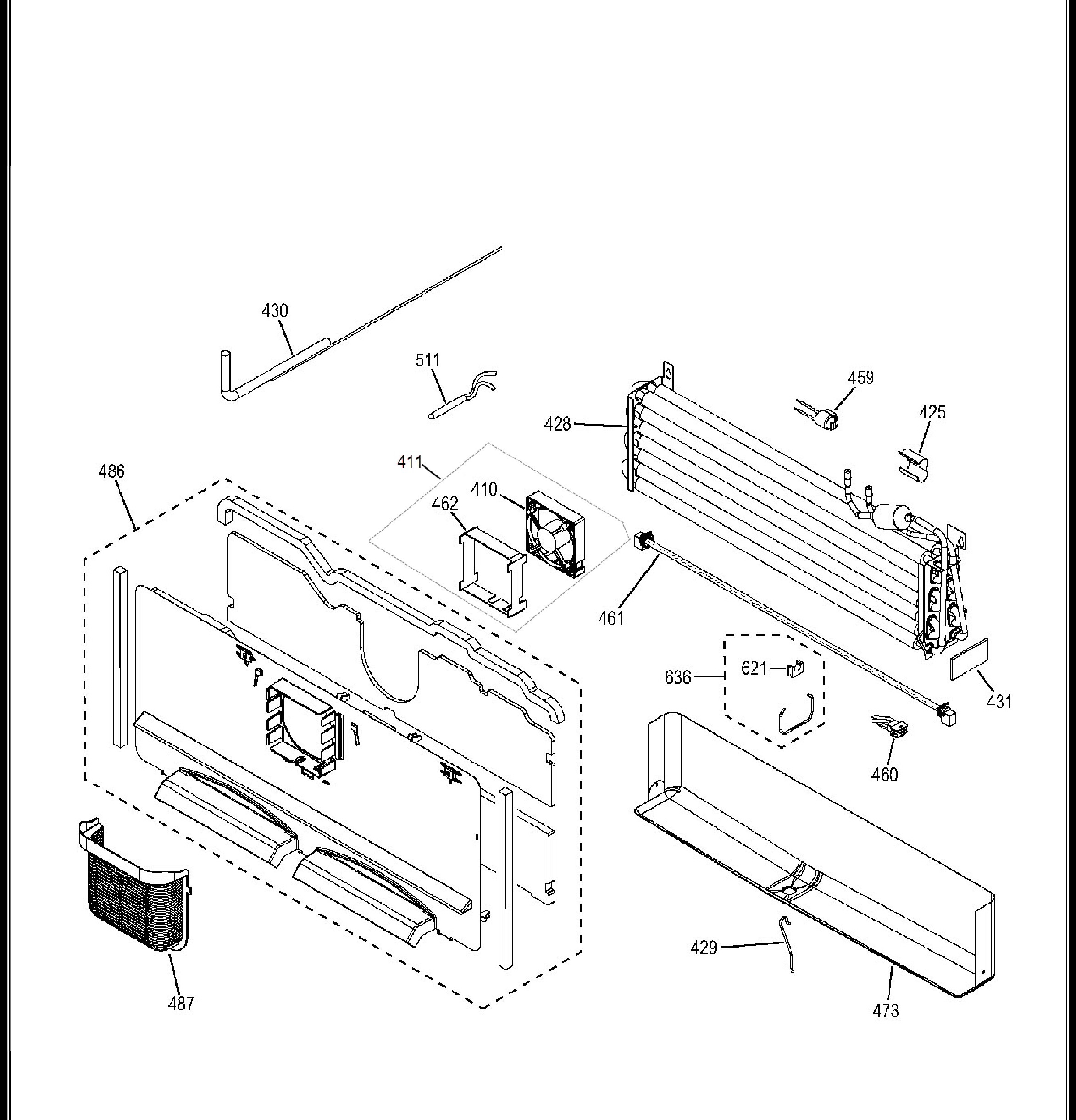 PFE29PSDBSS Exploded View 9 appliance exploded-view parts diagram