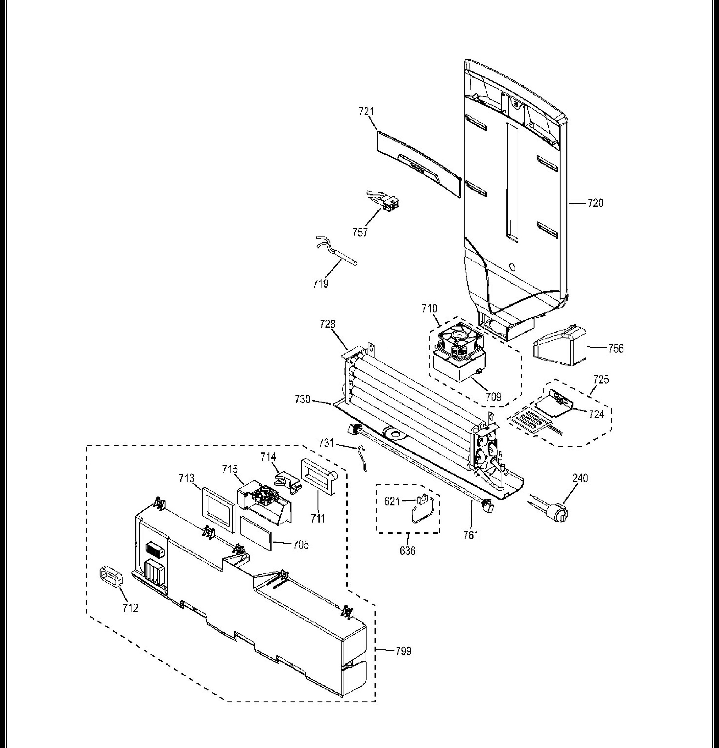 PFE29PSDBSS Exploded View 8 appliance exploded-view parts diagram