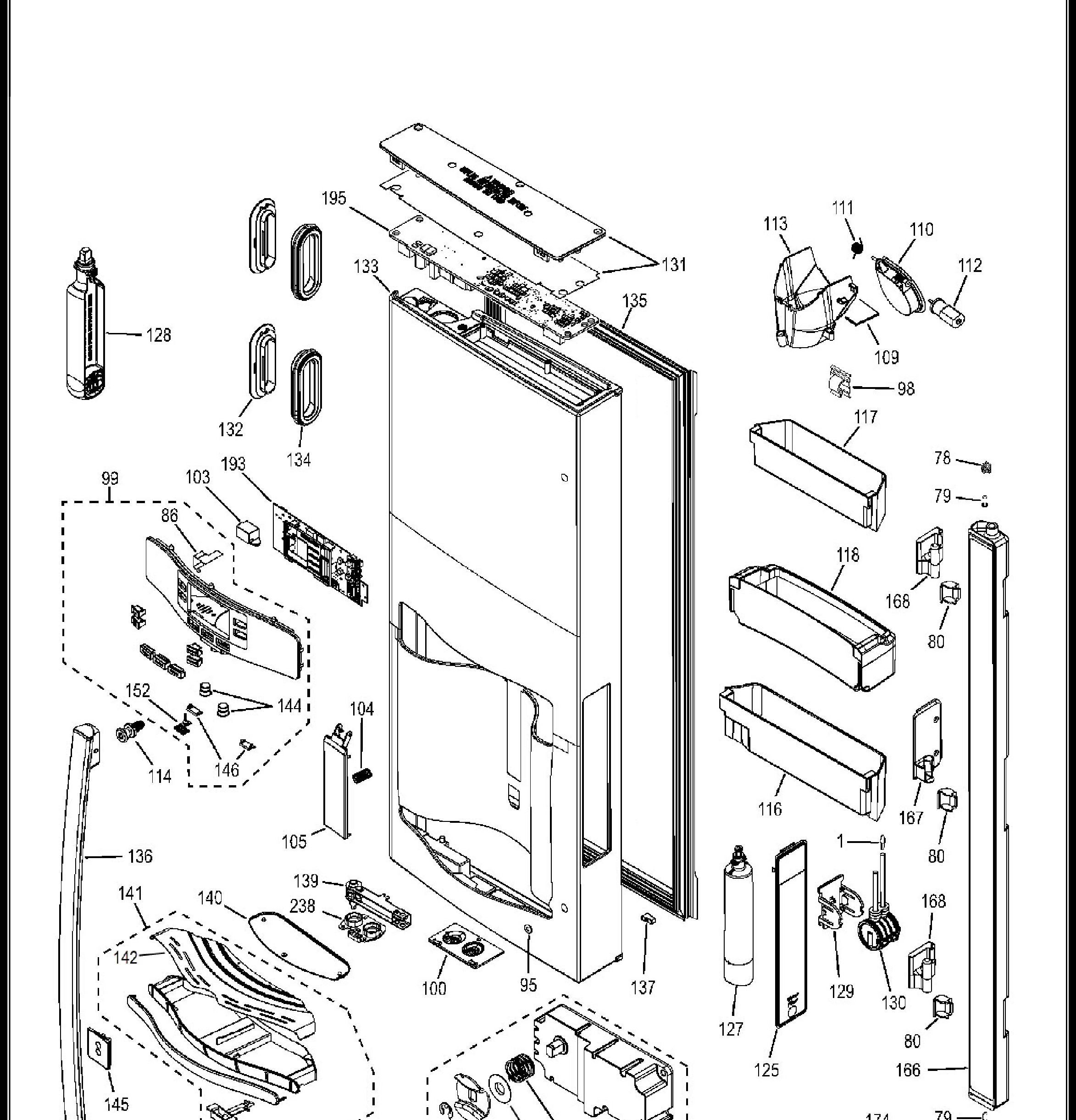 PFE29PSDBSS Exploded View 3 appliance exploded-view parts diagram