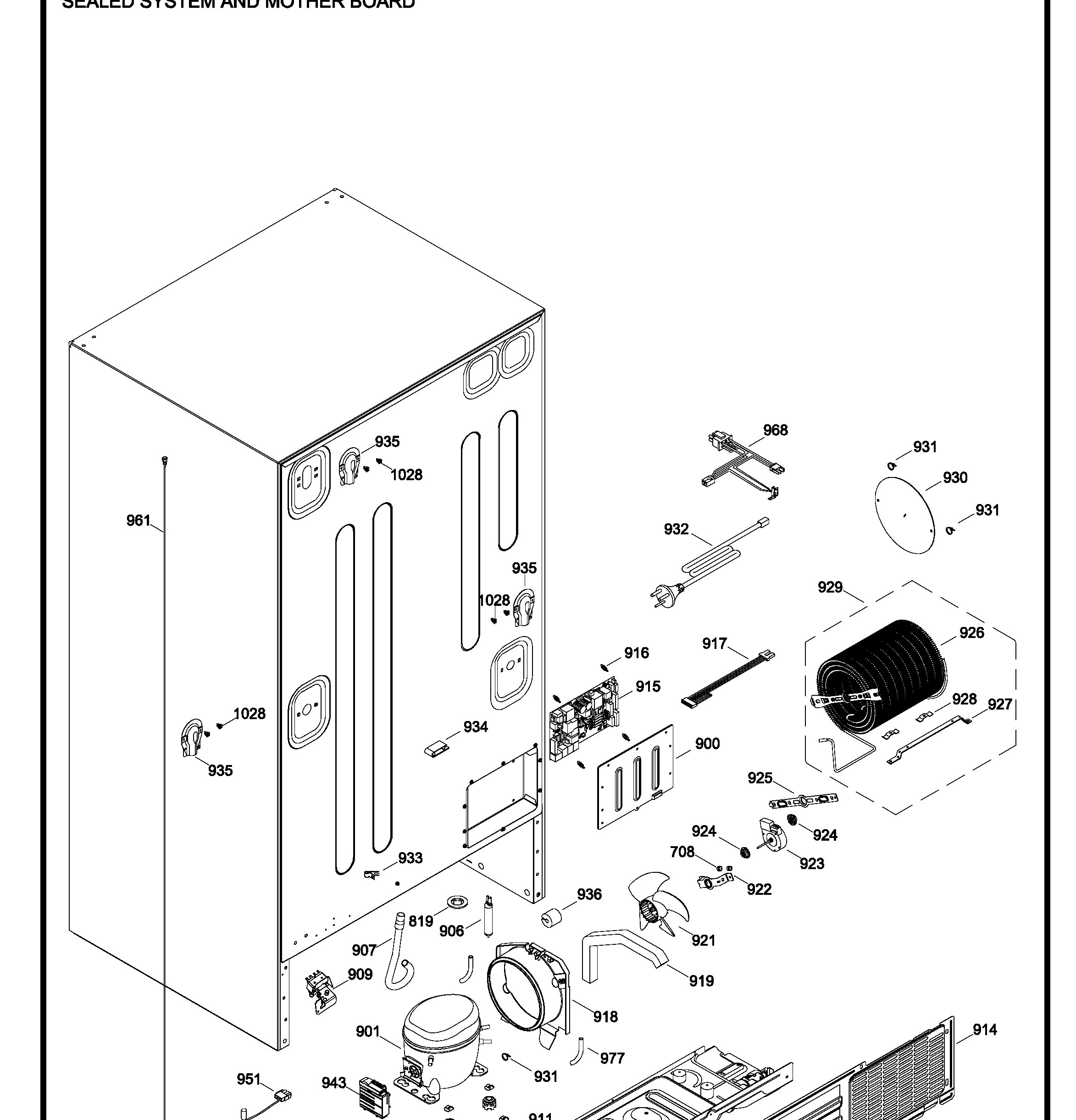 PFPS5MJZIDSS Exploded View 9 appliance exploded-view parts diagram