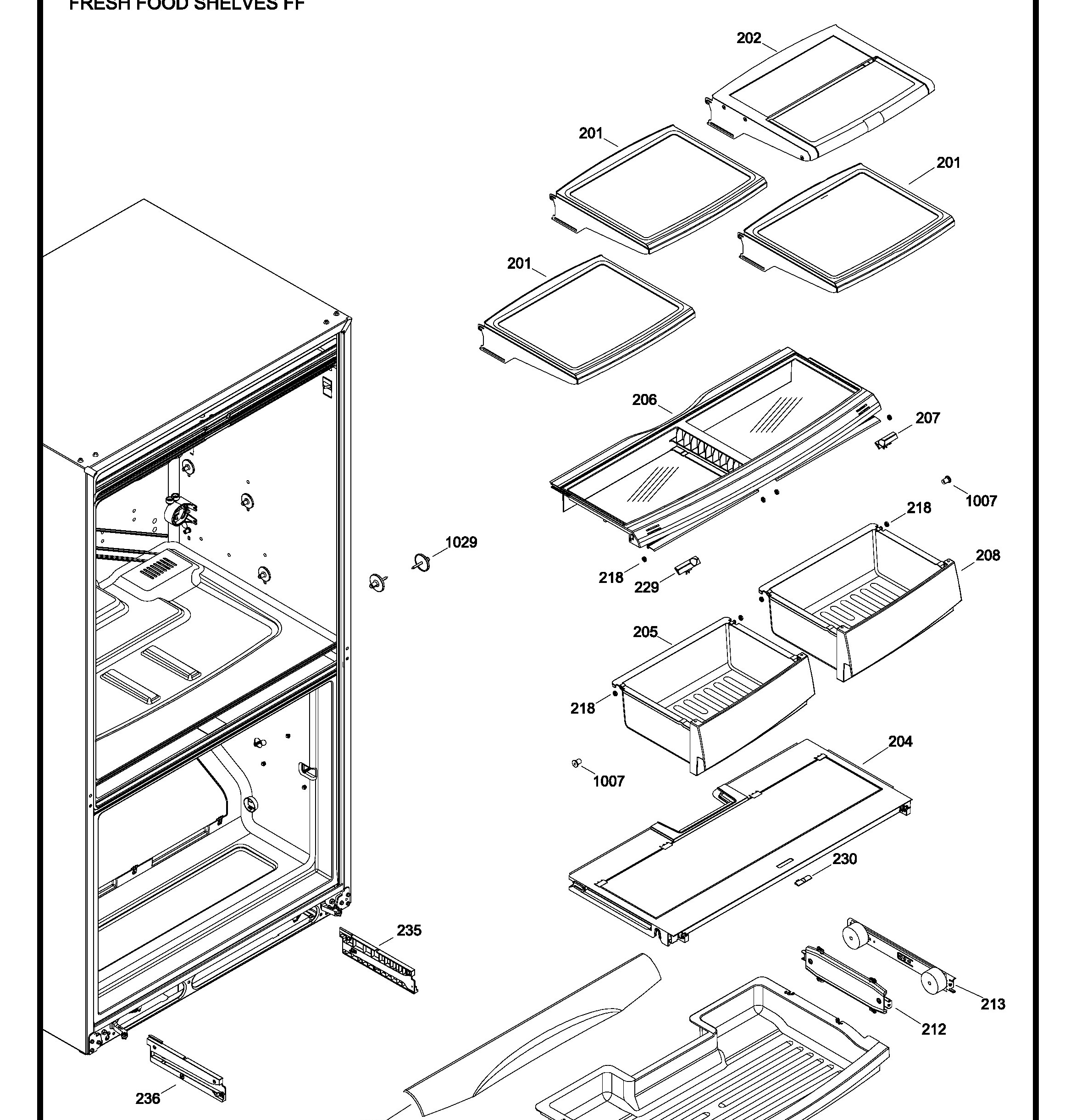 PFPS5MJZIDSS Exploded View 4 appliance exploded-view parts diagram