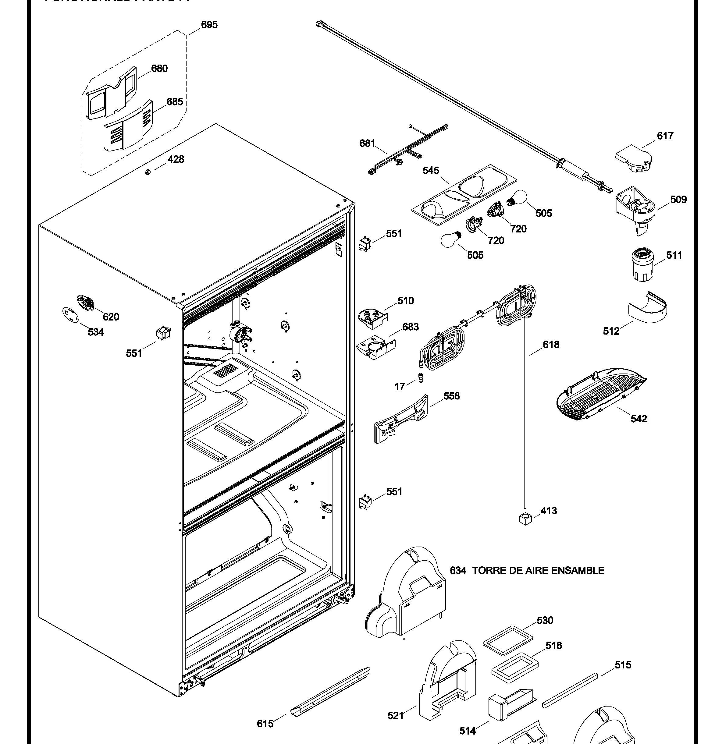 PFPS5MJZIDSS Exploded View 6 appliance exploded-view parts diagram