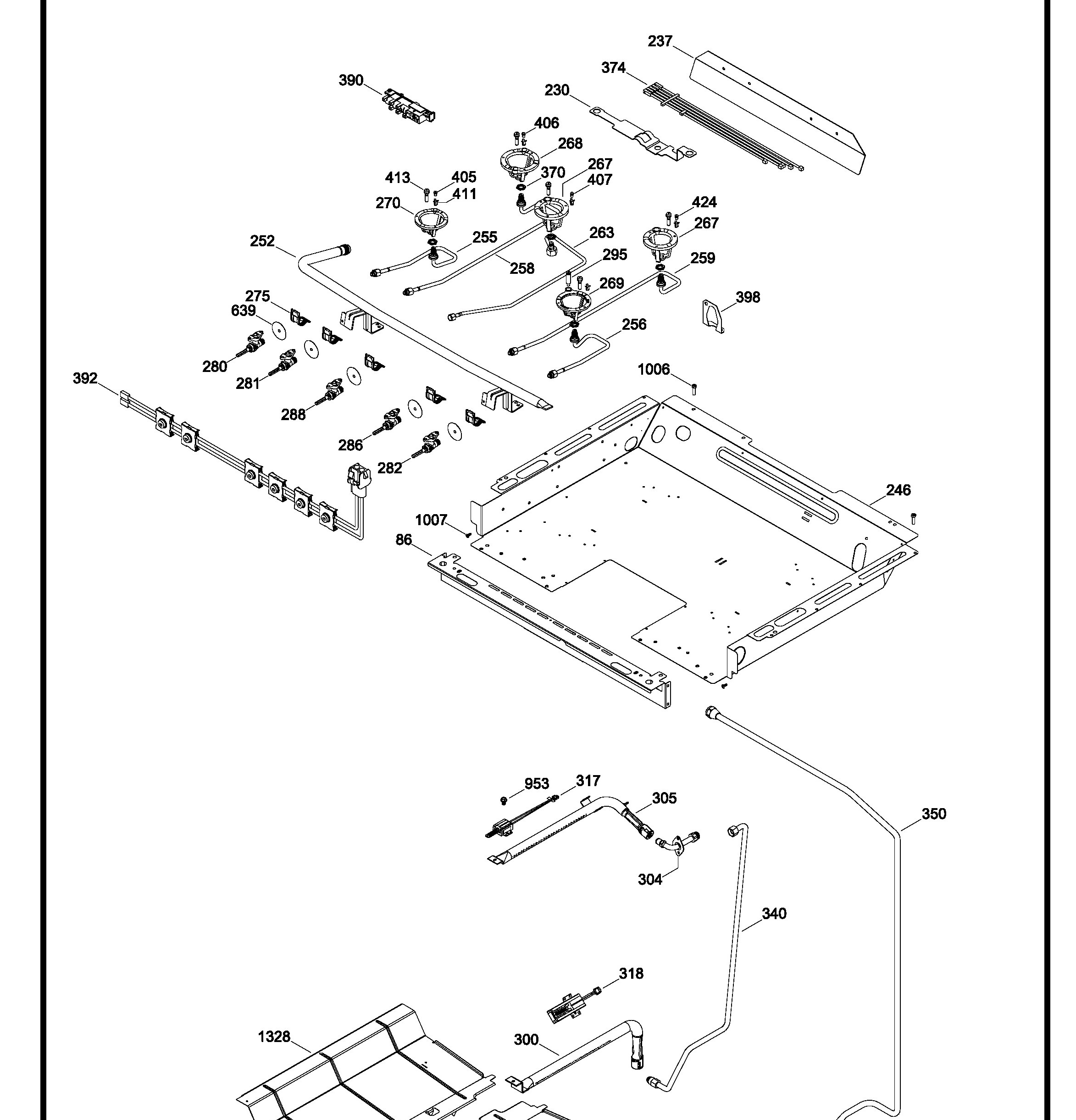 PGB910SEM4SS Exploded View 2 appliance exploded-view parts diagram