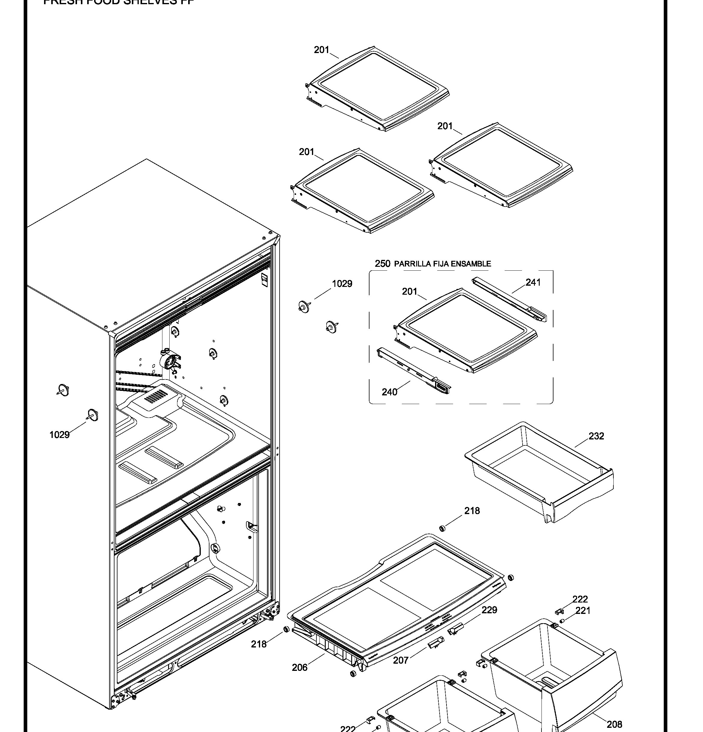 PNR20KSEAFES Exploded View 6 appliance exploded-view parts diagram