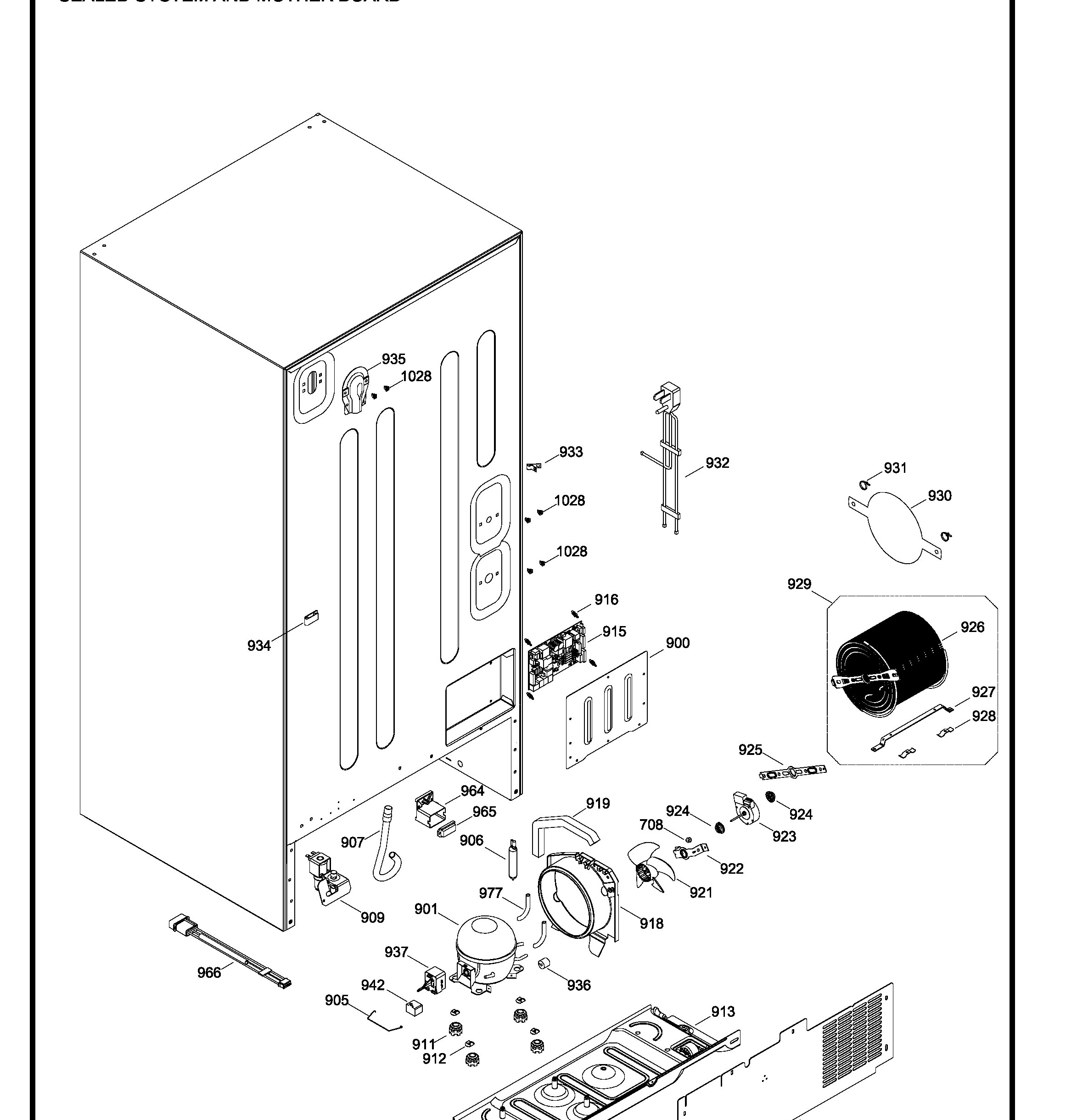 PNR20KSEAFES Exploded View 11 appliance exploded-view parts diagram