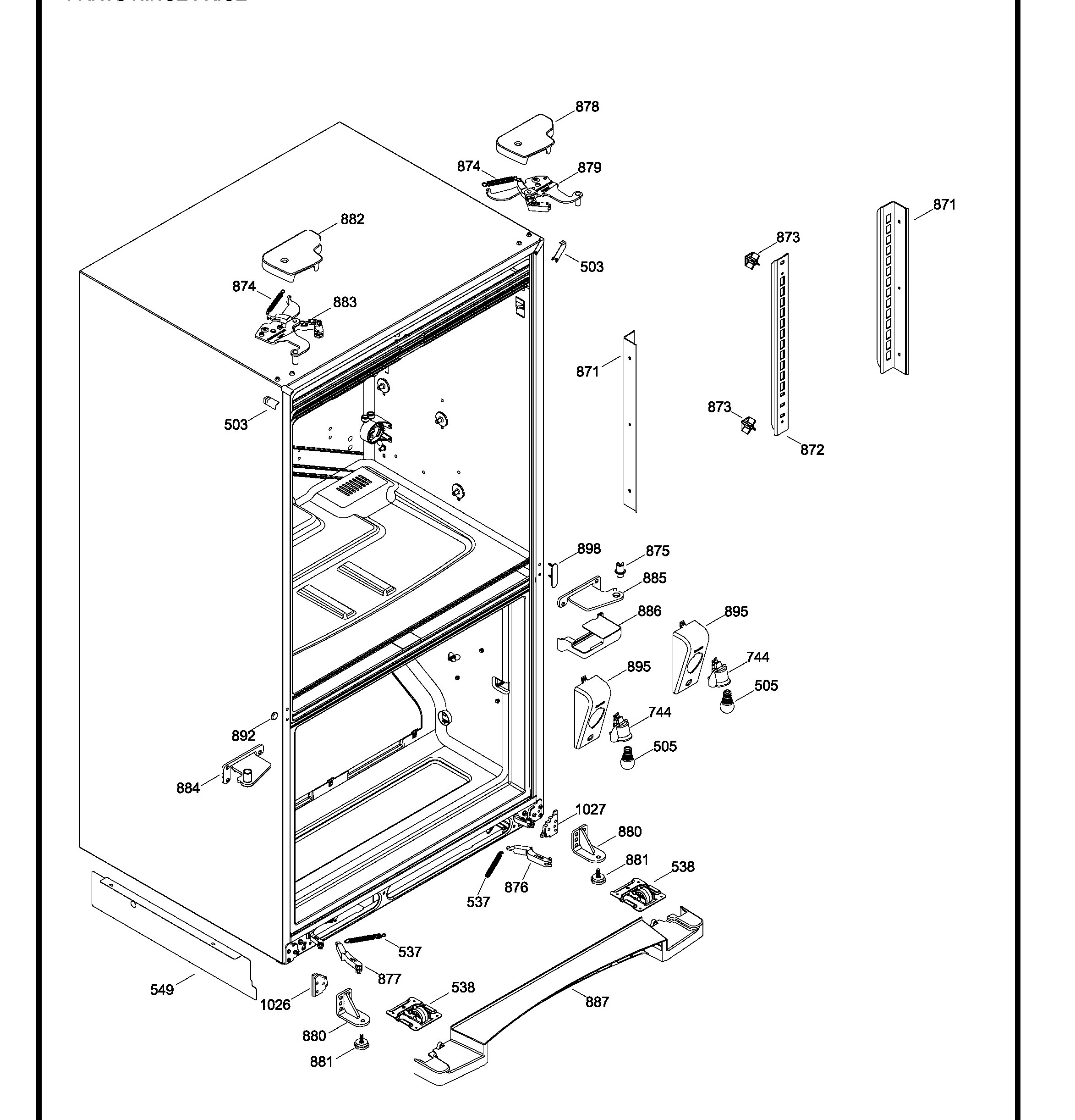 PNR20KSEAFES Exploded View 10 appliance exploded-view parts diagram