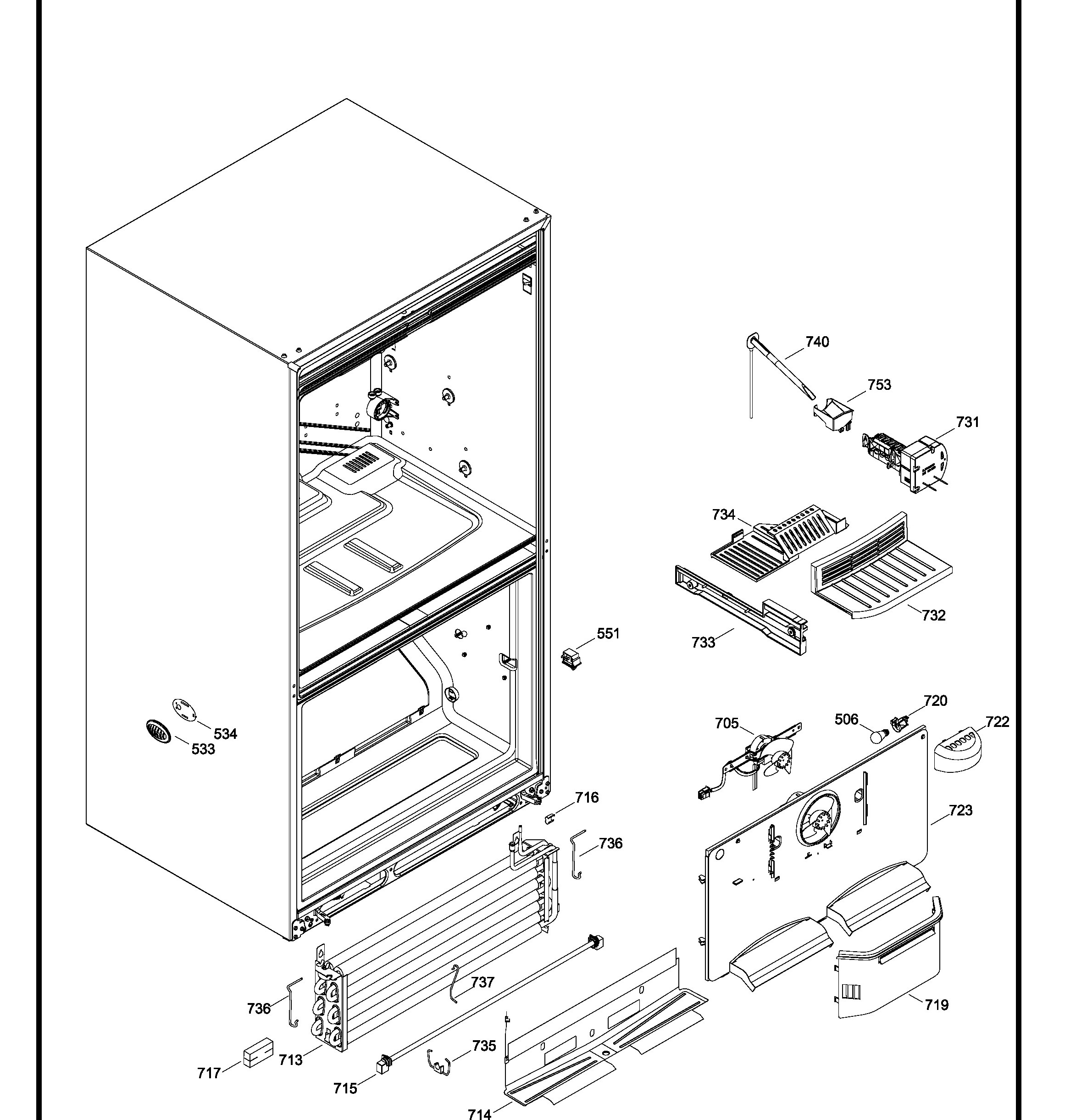 PNR20KSEAFES Exploded View 9 appliance exploded-view parts diagram