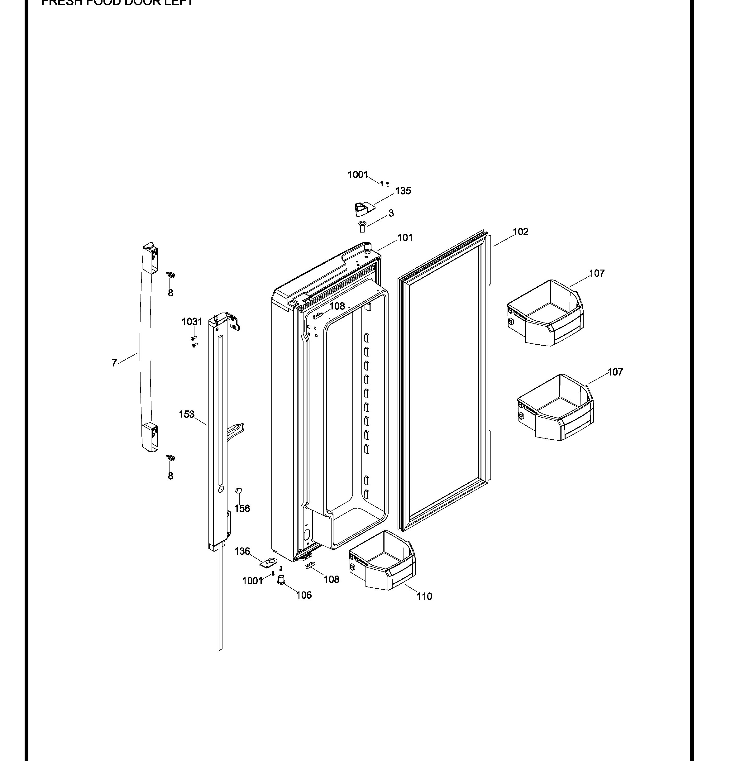 PNR20KSEBFES Exploded View 2 appliance exploded-view parts diagram