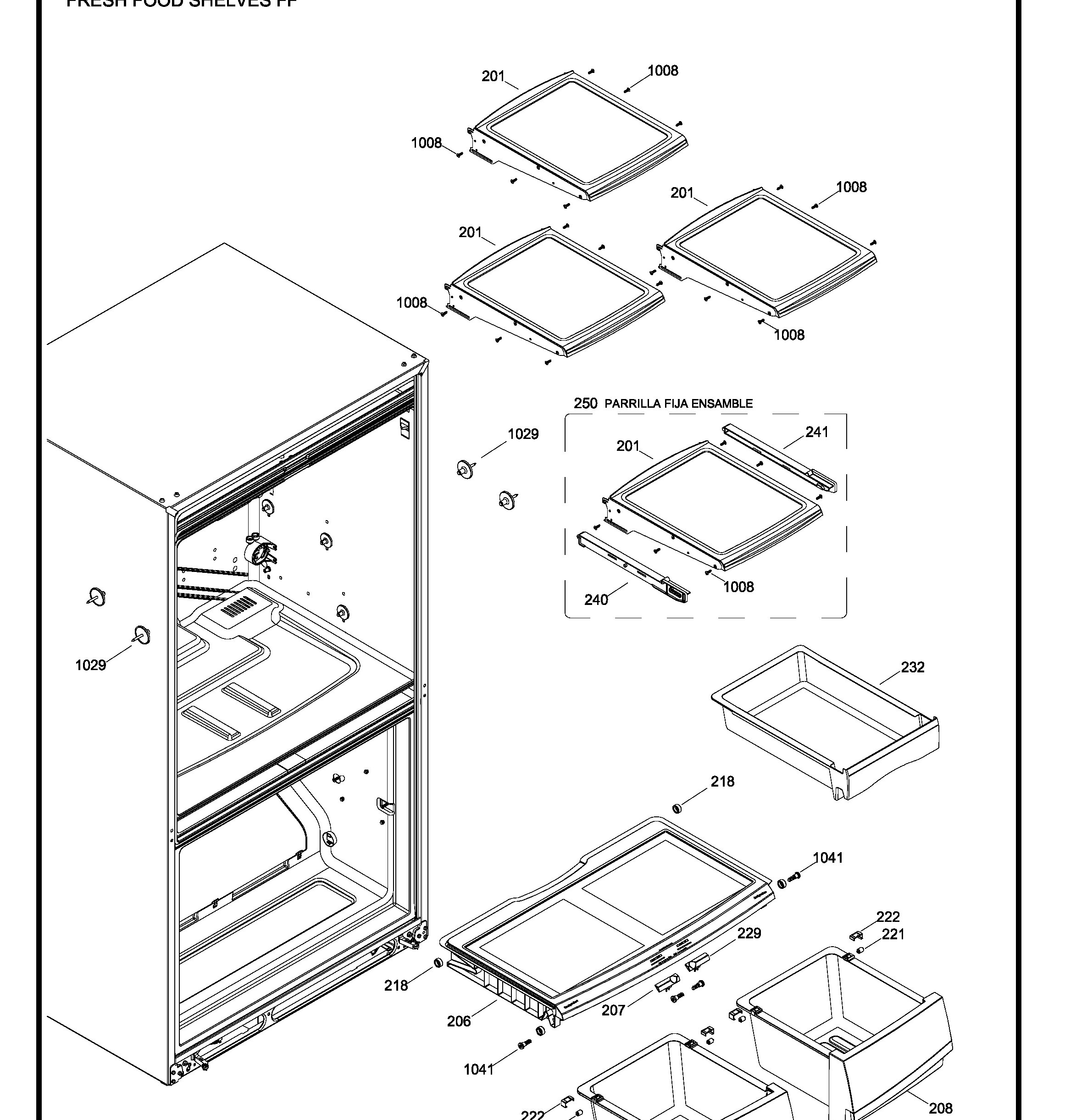 PNR20KSEBFES Exploded View 4 appliance exploded-view parts diagram