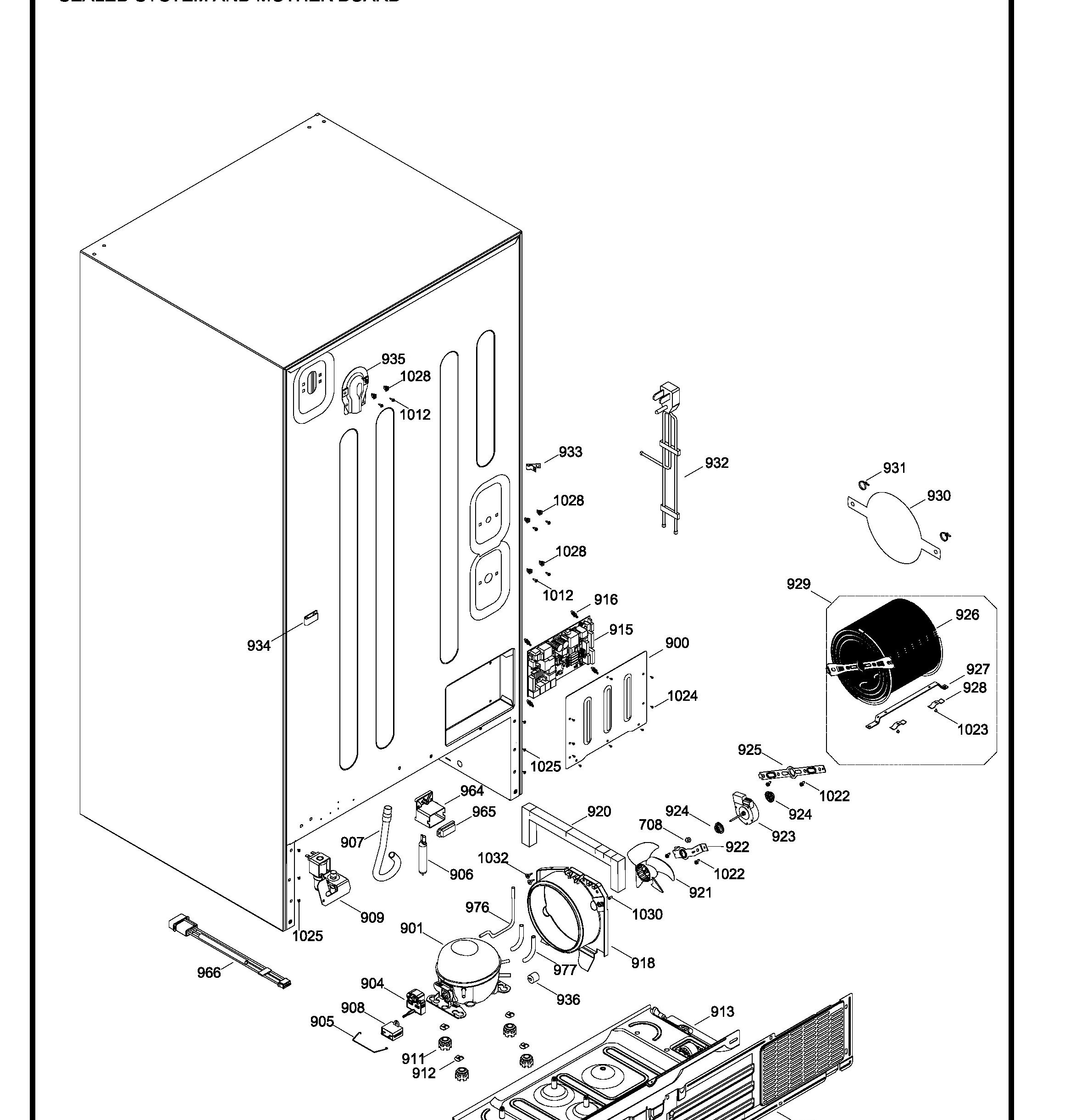 PNR20KSEBFES Exploded View 9 appliance exploded-view parts diagram