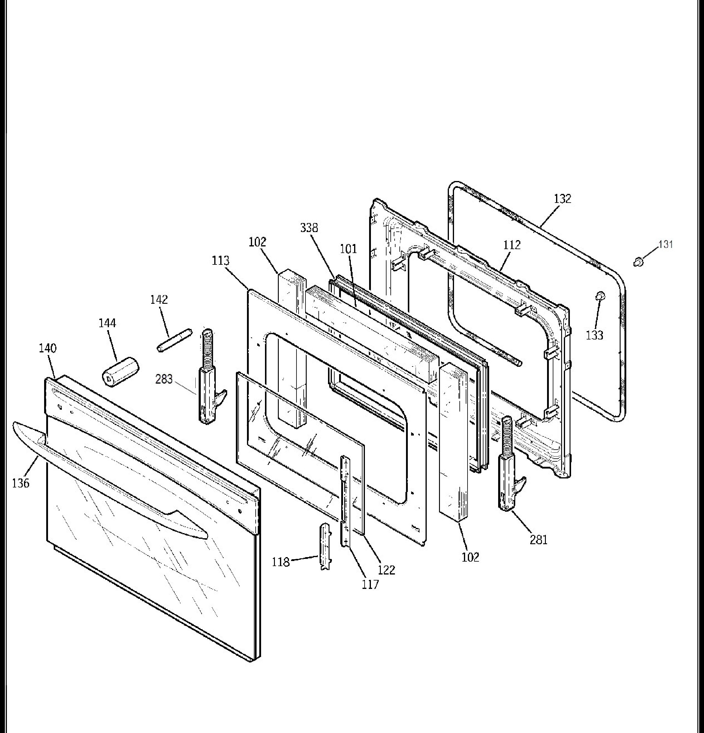 PS905DP2BB Exploded View 4 appliance exploded-view parts diagram