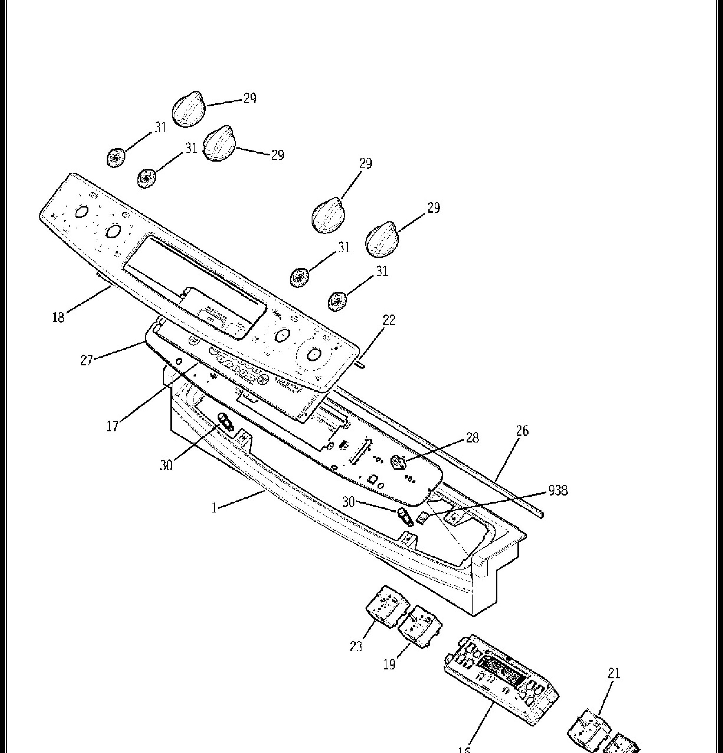 PS905SP1SS Exploded View 1 appliance exploded-view parts diagram