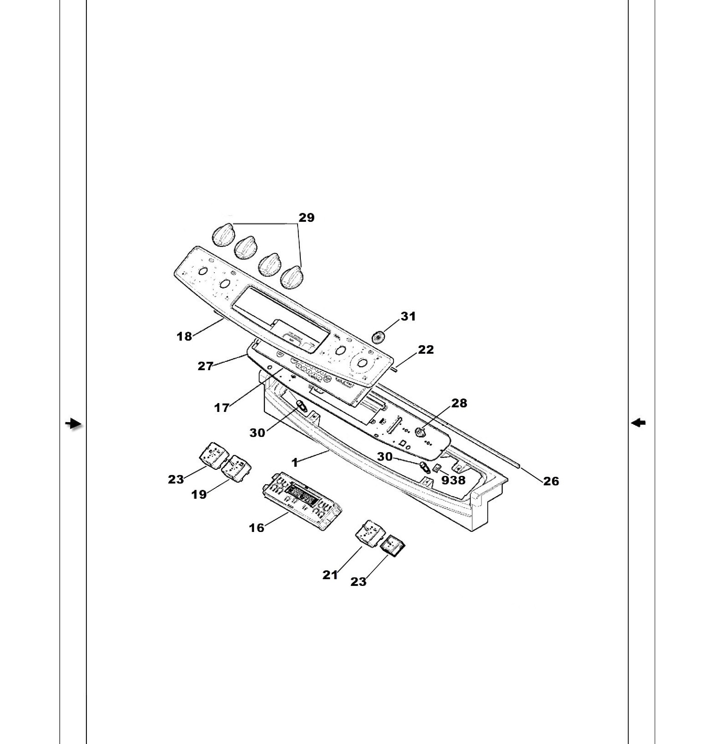 PS905SP2SS Exploded View 1 appliance exploded-view parts diagram