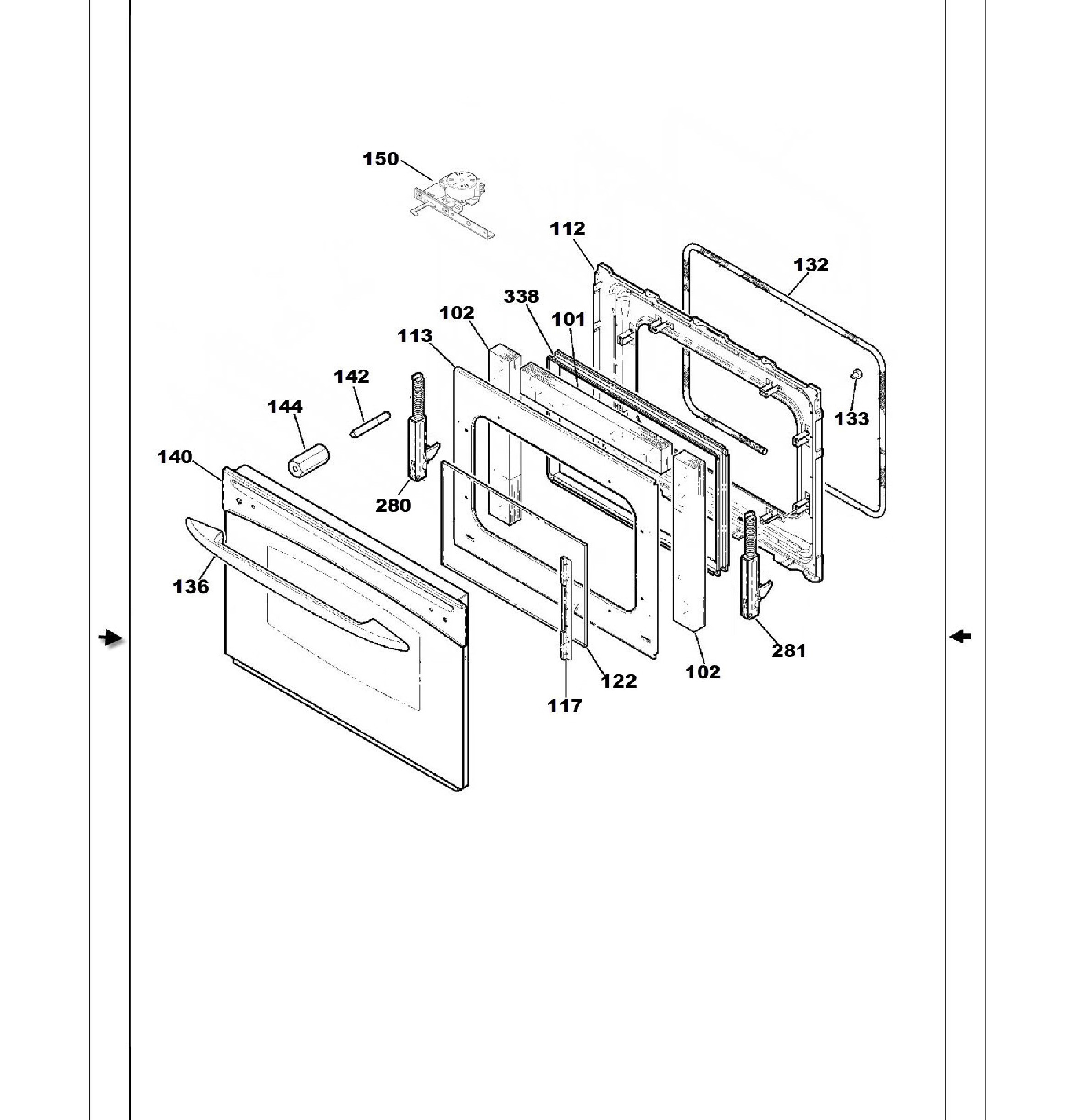 PS905TP1WW Exploded View 5 appliance exploded-view parts diagram