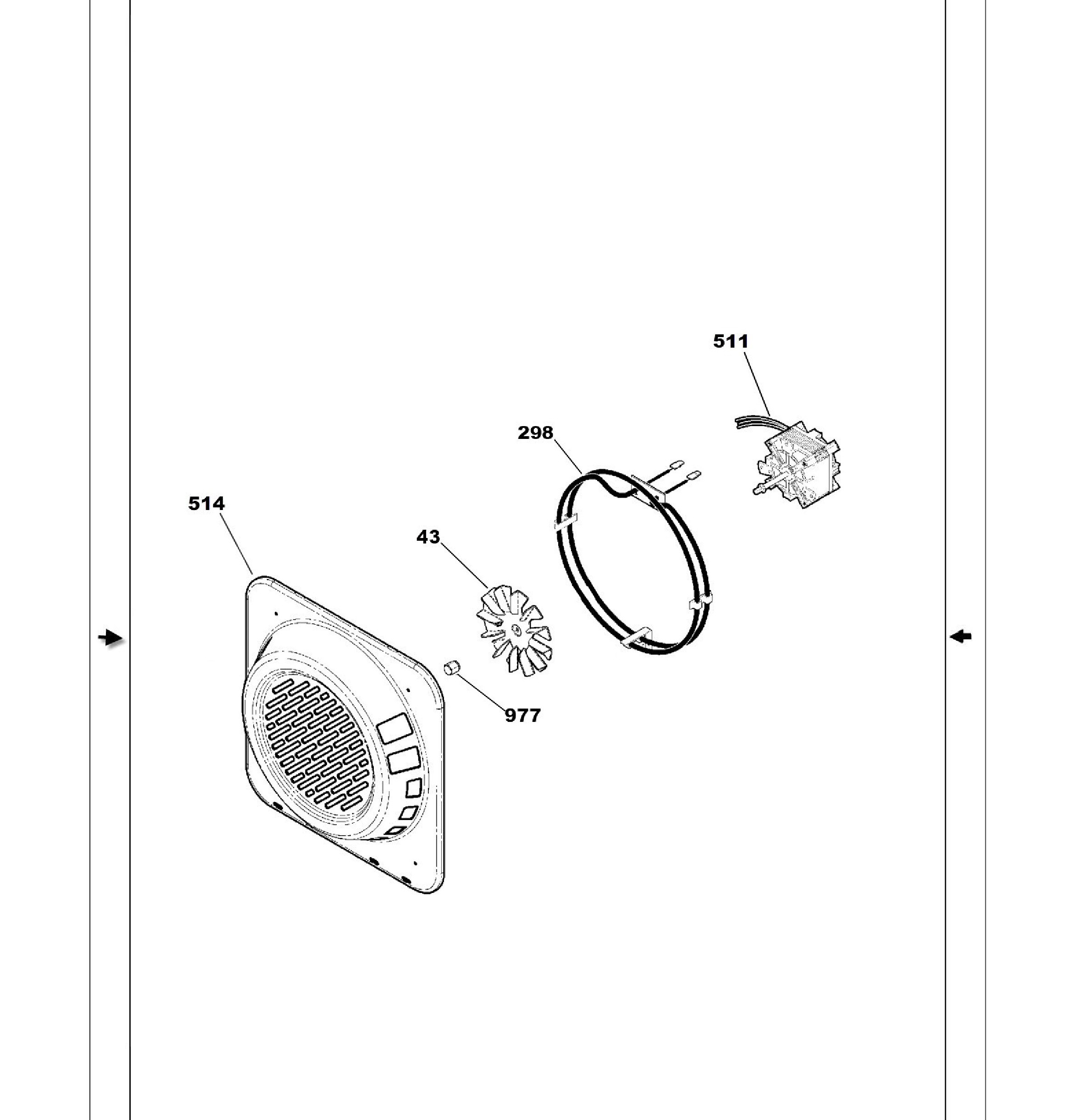 PS968DP1BB Exploded View 4 appliance exploded-view parts diagram