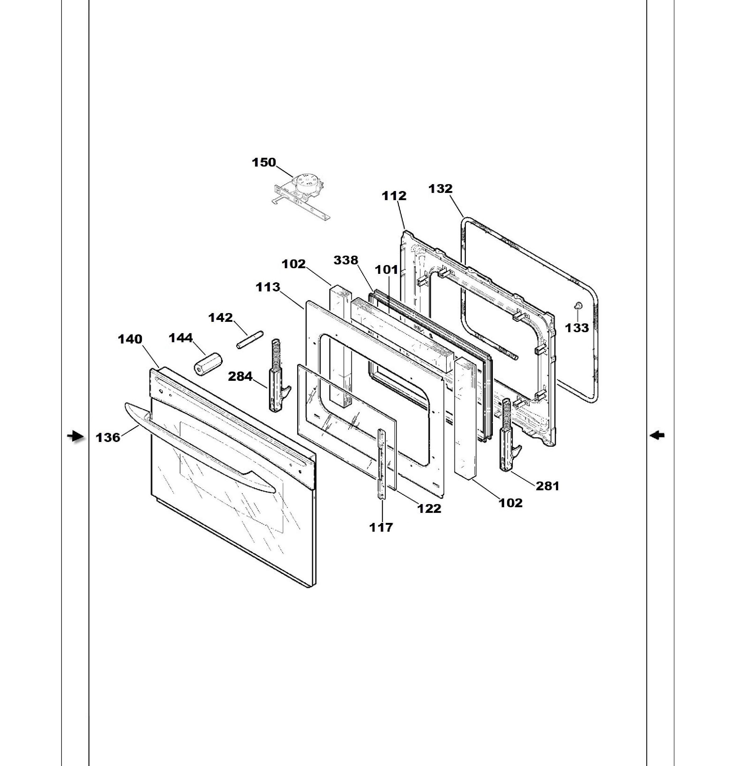 PS968DP1BB Exploded View 6 appliance exploded-view parts diagram