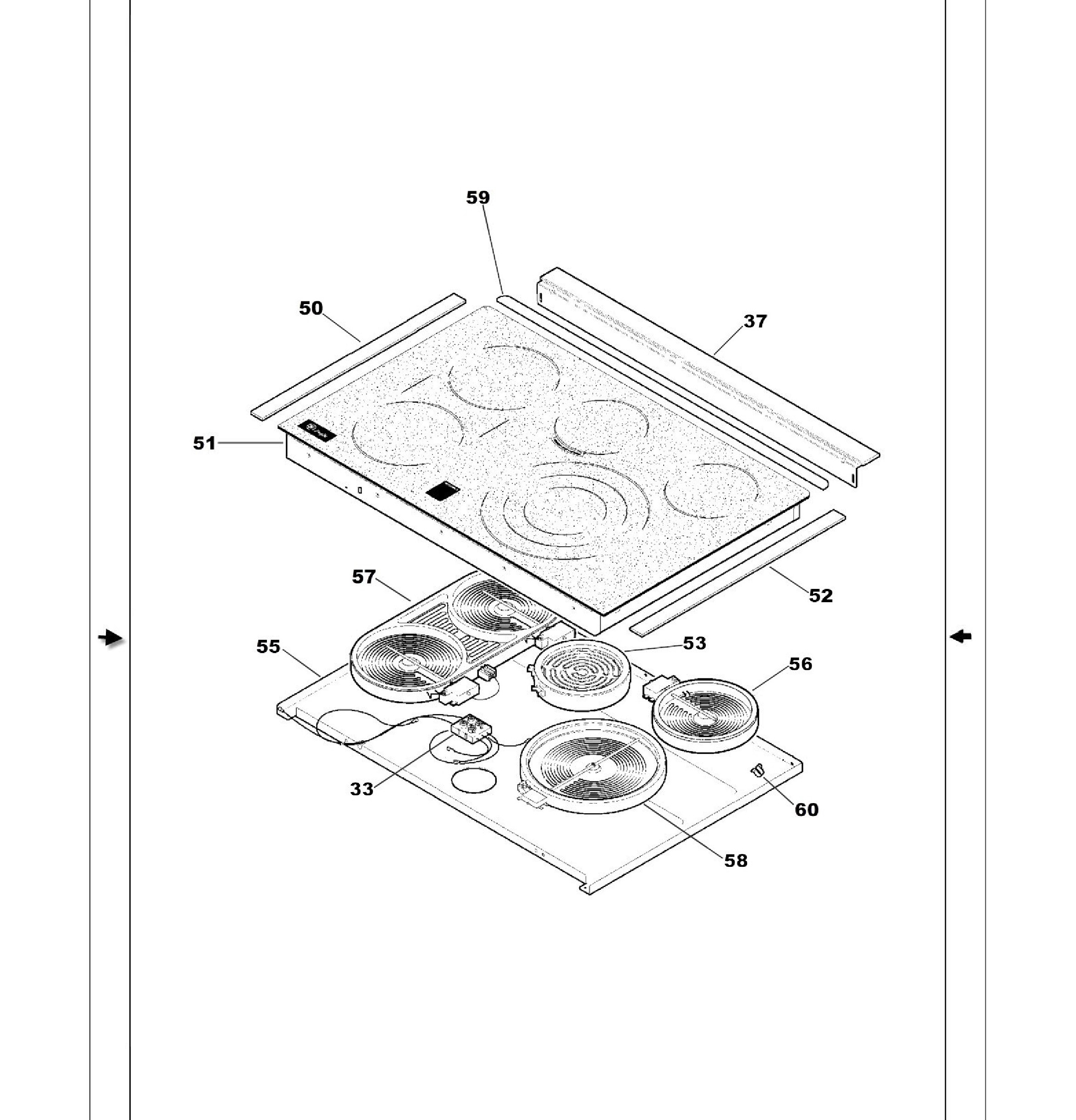 PS968DP1BB Exploded View 2 appliance exploded-view parts diagram