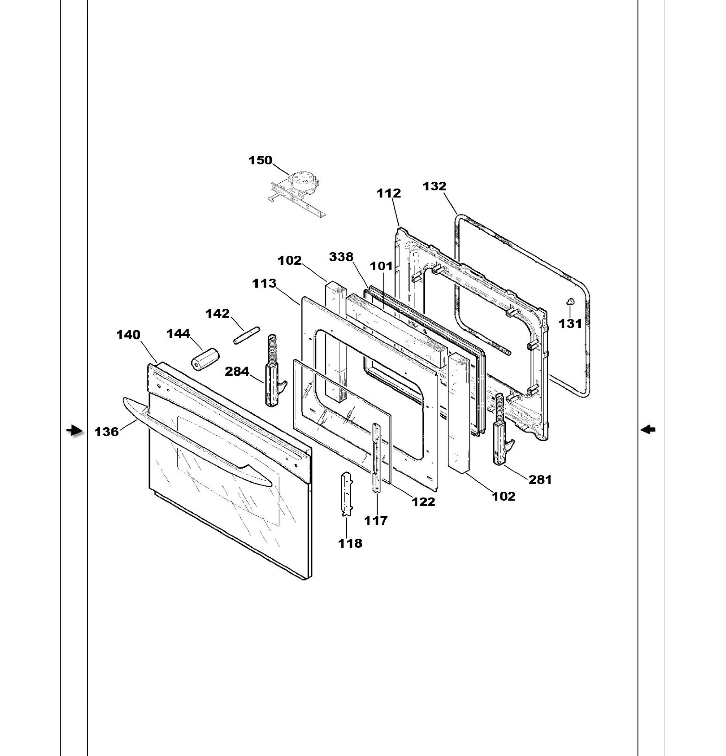 PS968DP2BB Exploded View 6 appliance exploded-view parts diagram