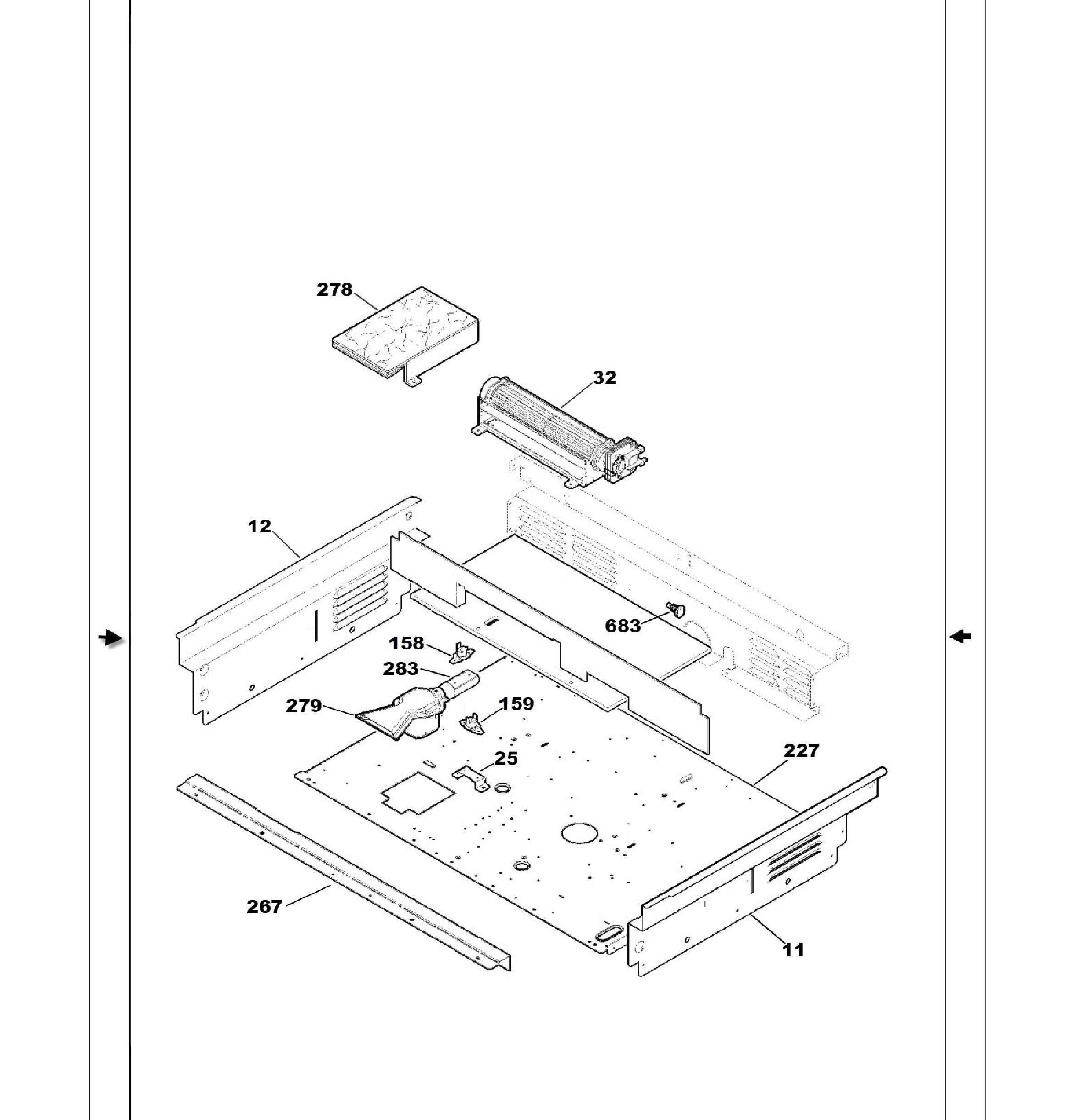 PS968SP1SS Exploded View 3 appliance exploded-view parts diagram
