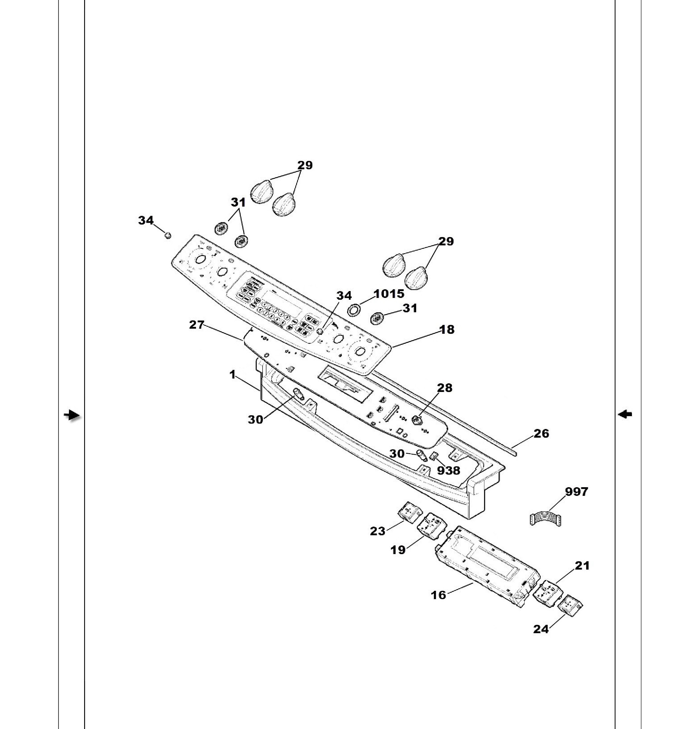 PS968SP2SS Exploded View 1 appliance exploded-view parts diagram