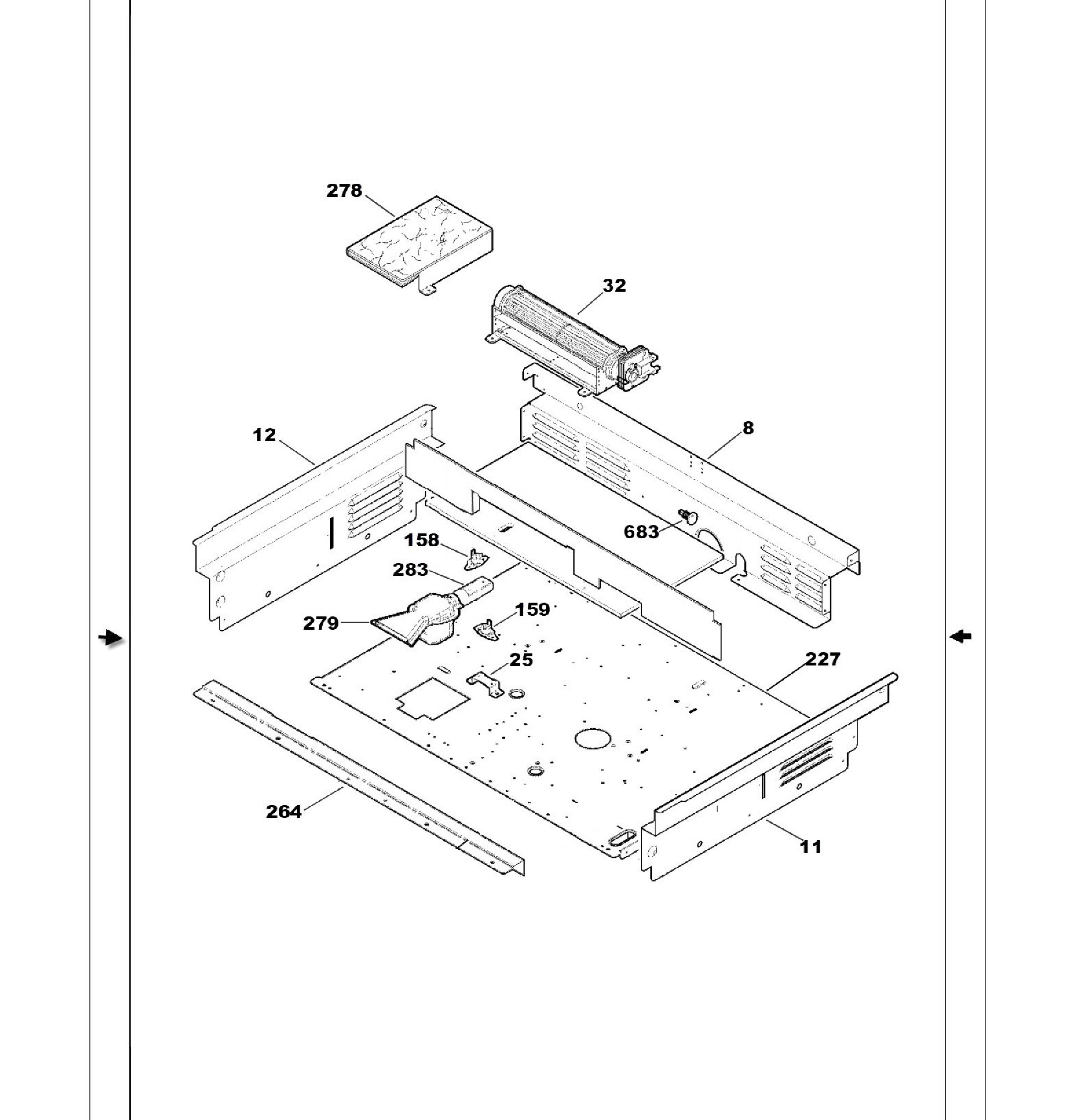 PS968TP1WW Exploded View 3 appliance exploded-view parts diagram