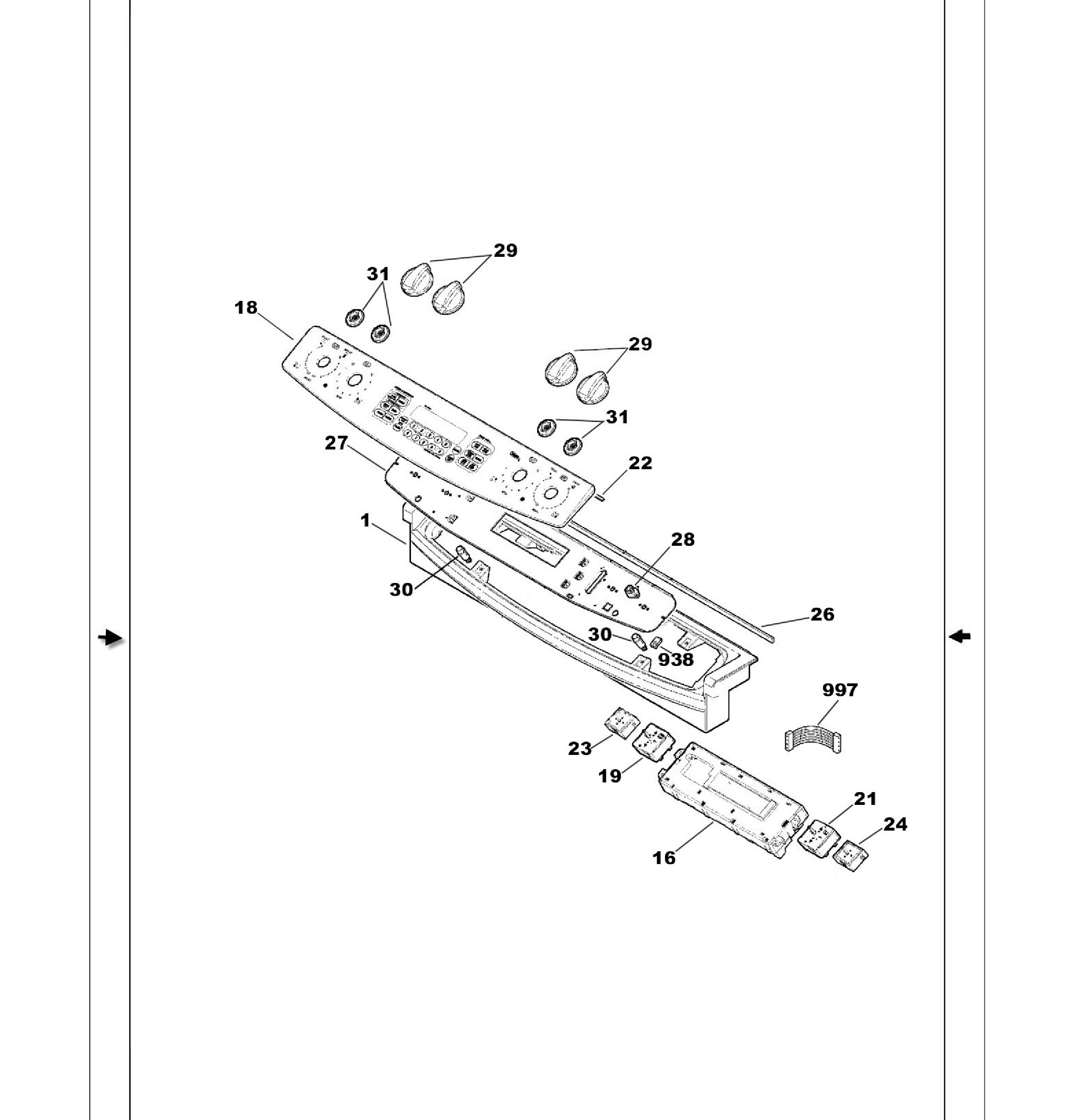 PS968TP1WW Exploded View 1 appliance exploded-view parts diagram