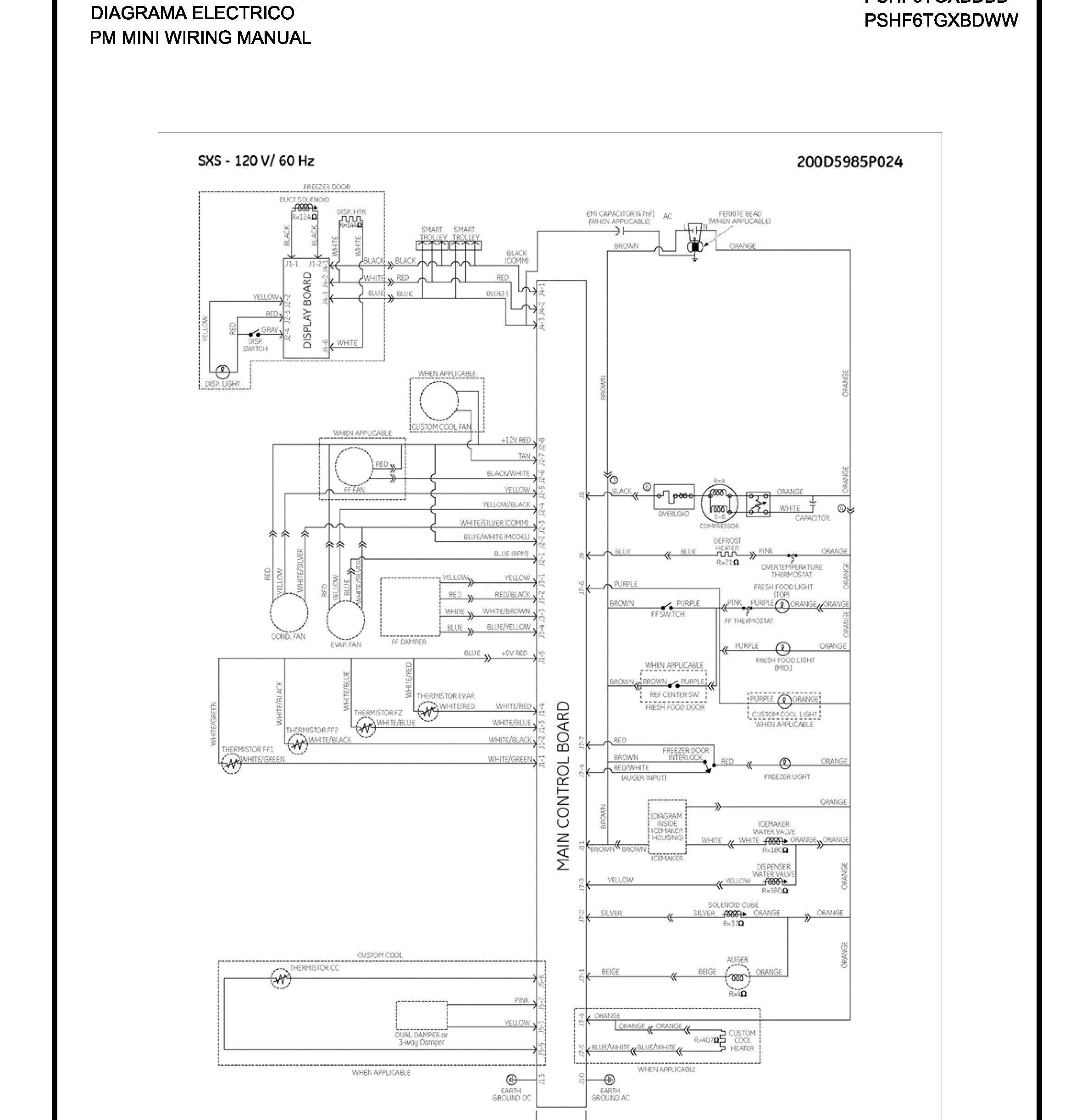PSHF6TGXBDWW Exploded View 2 appliance exploded-view parts diagram