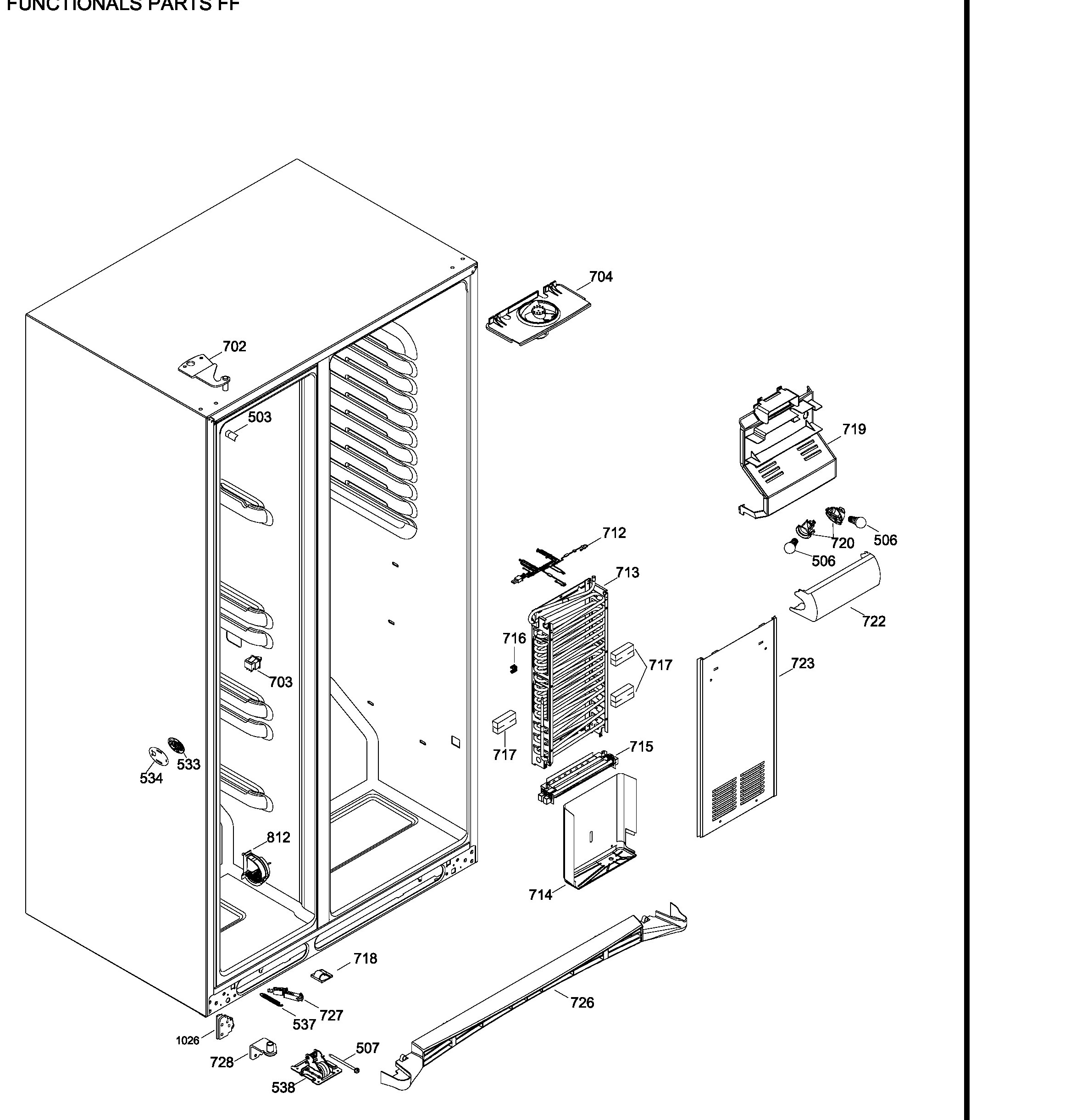 PSK27TGXBCCC Exploded View 7 appliance exploded-view parts diagram
