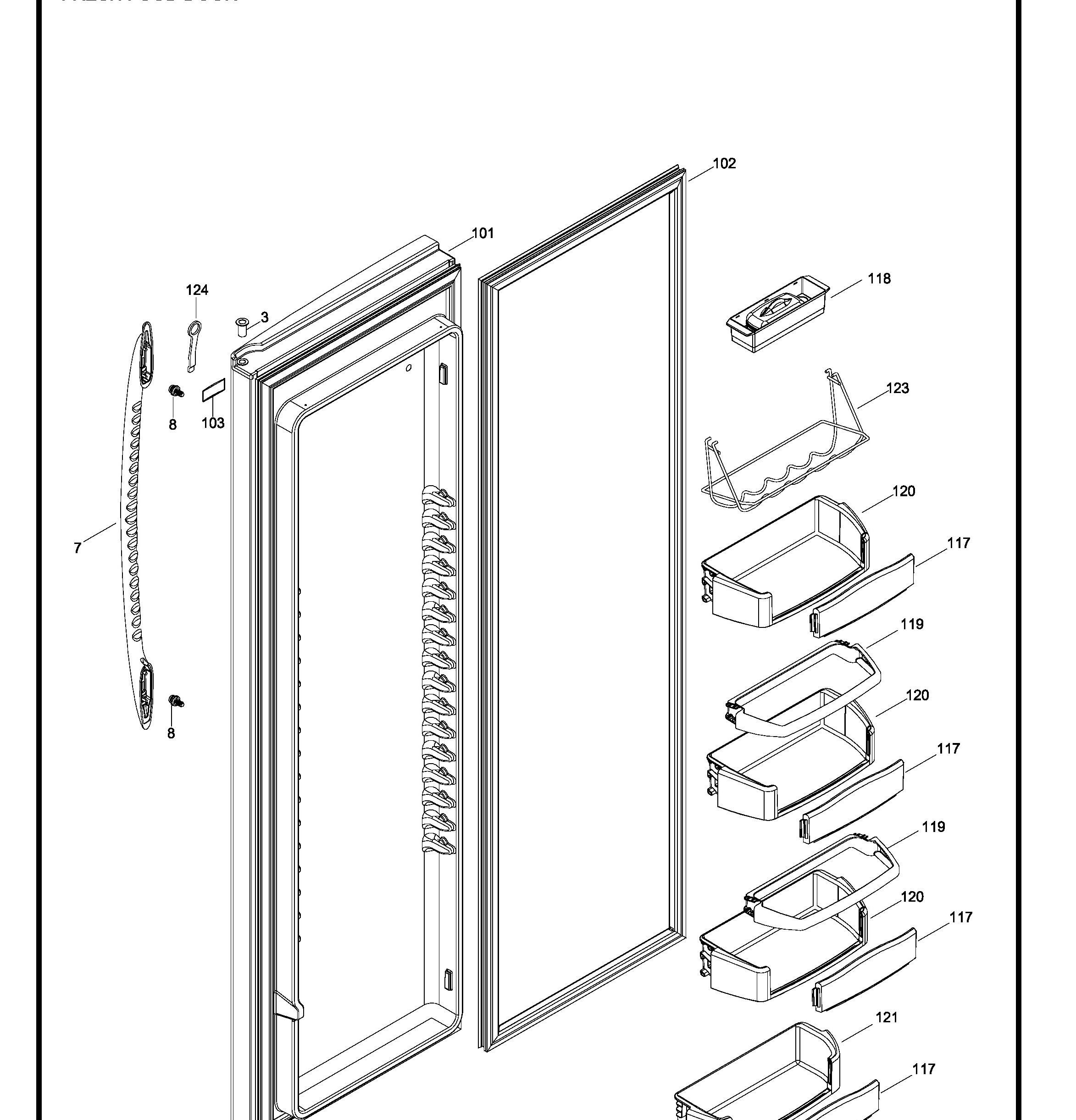 PSK27TGXBCCC Exploded View 2 appliance exploded-view parts diagram