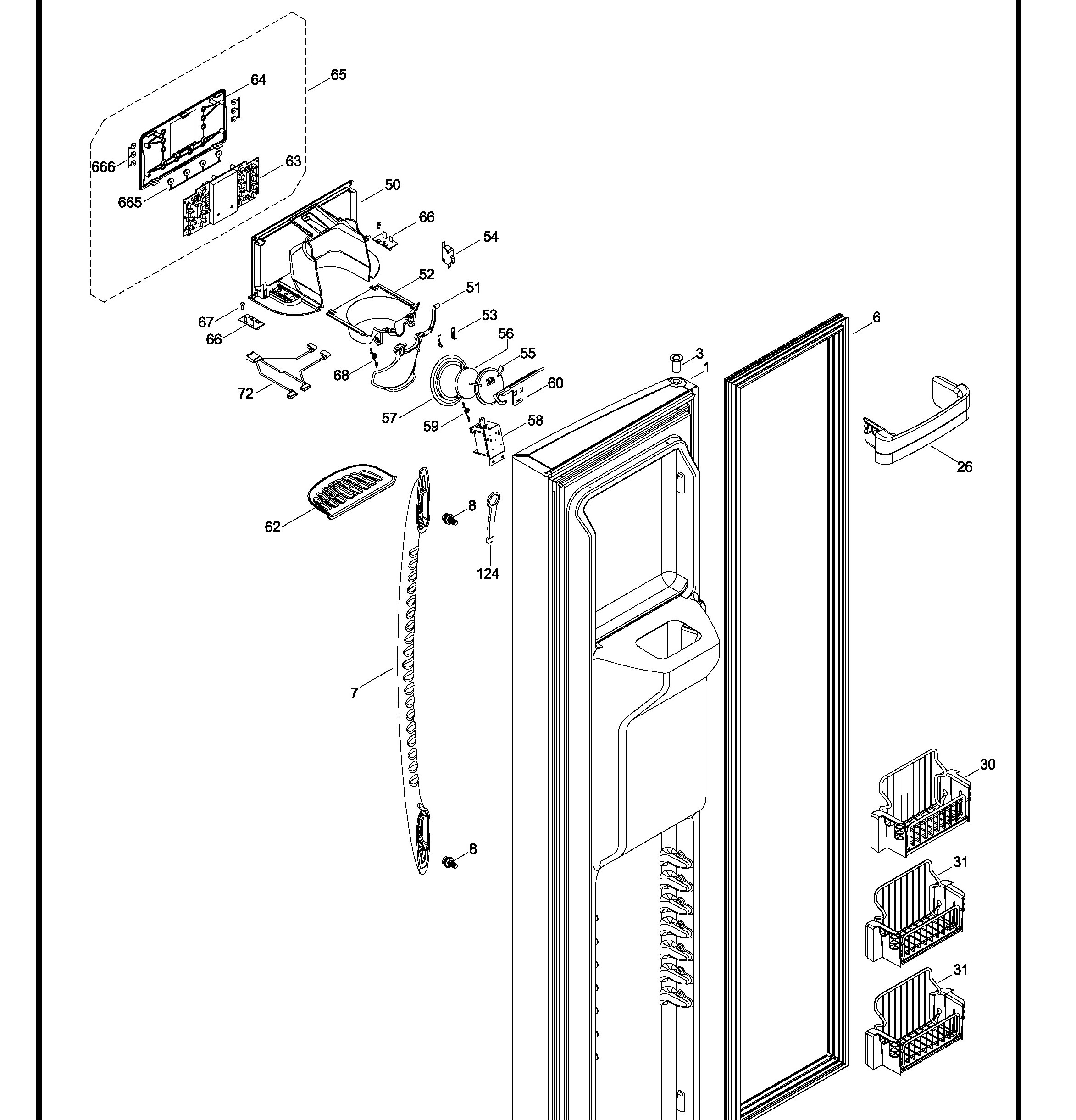 PSK27THXACCC Exploded View 1 appliance exploded-view parts diagram