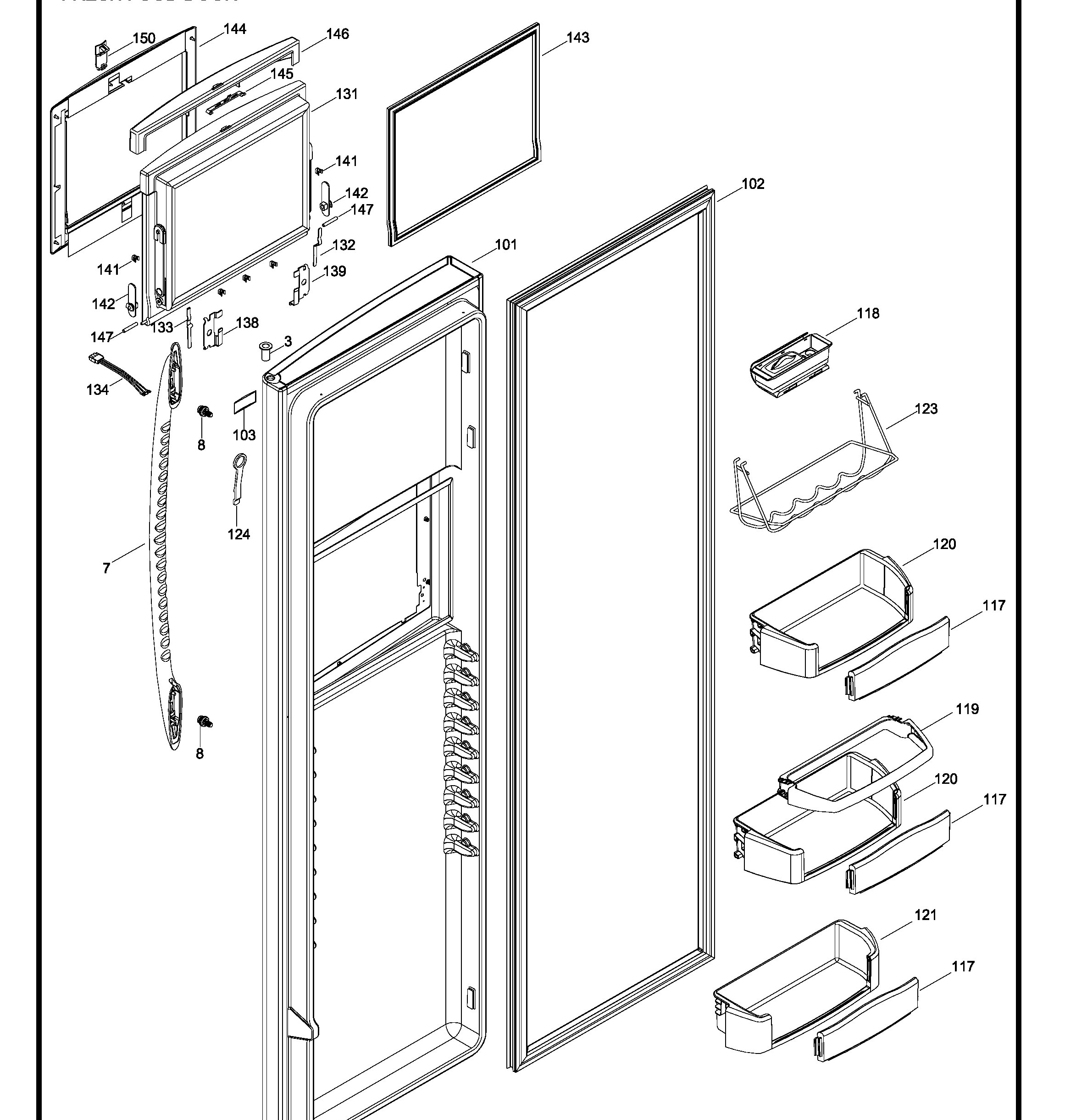 PSK27THXACCC Exploded View 2 appliance exploded-view parts diagram
