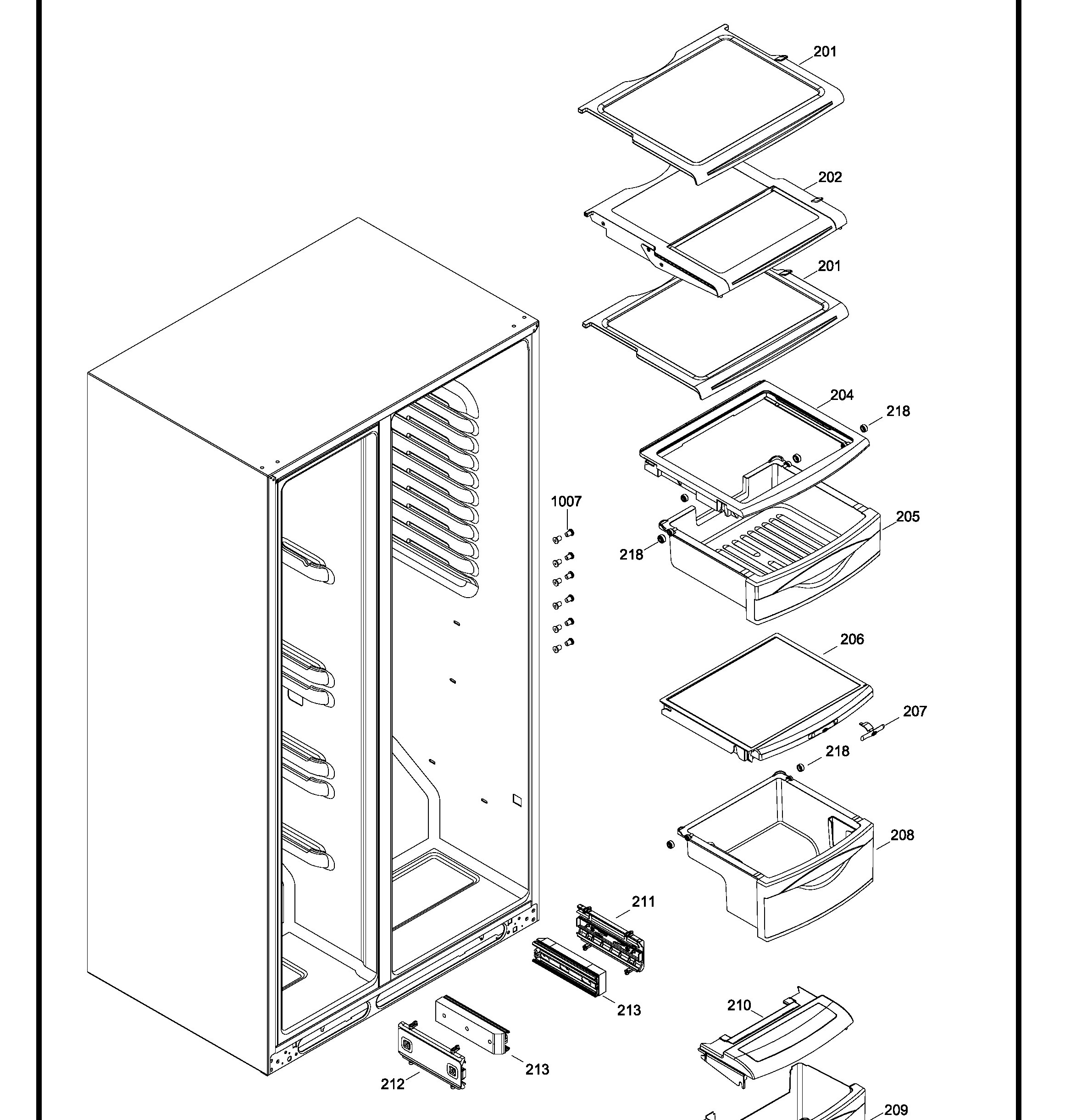 PSK27THXACCC Exploded View 3 appliance exploded-view parts diagram