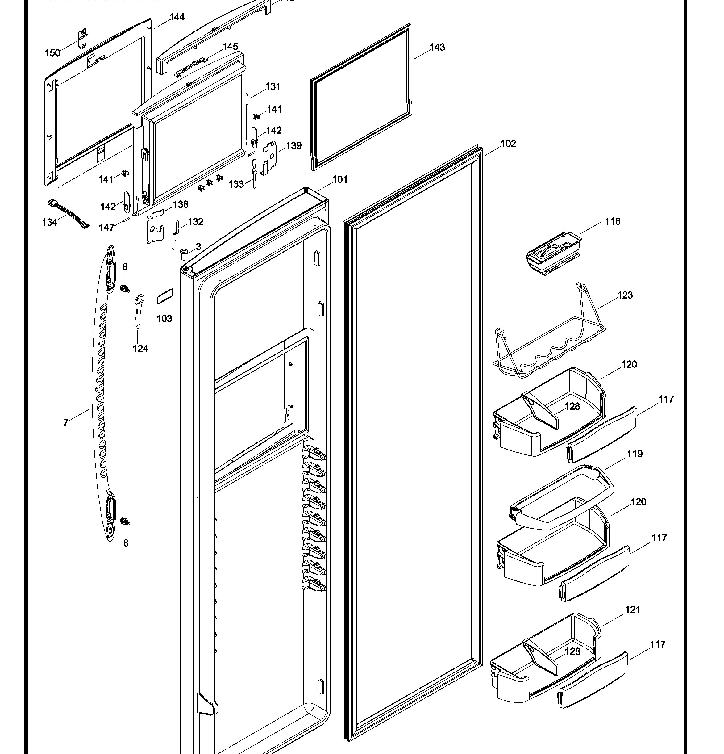 PSK27VHXACWW Exploded View 2 appliance exploded-view parts diagram