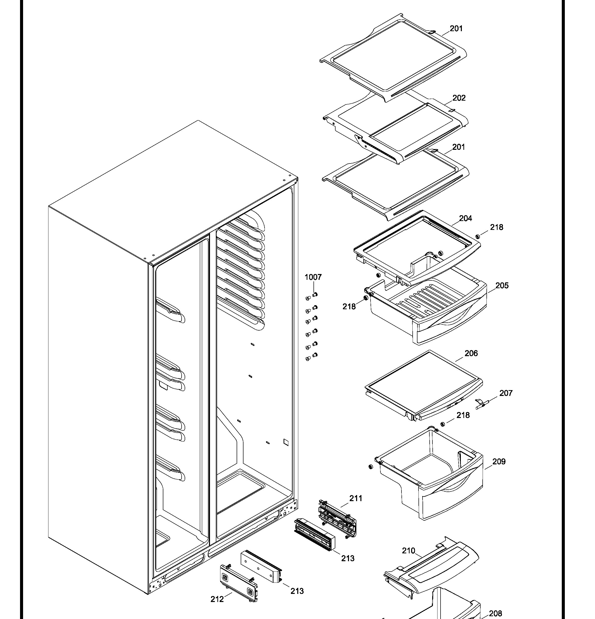 PSK29VHXACCC Exploded View 3 appliance exploded-view parts diagram