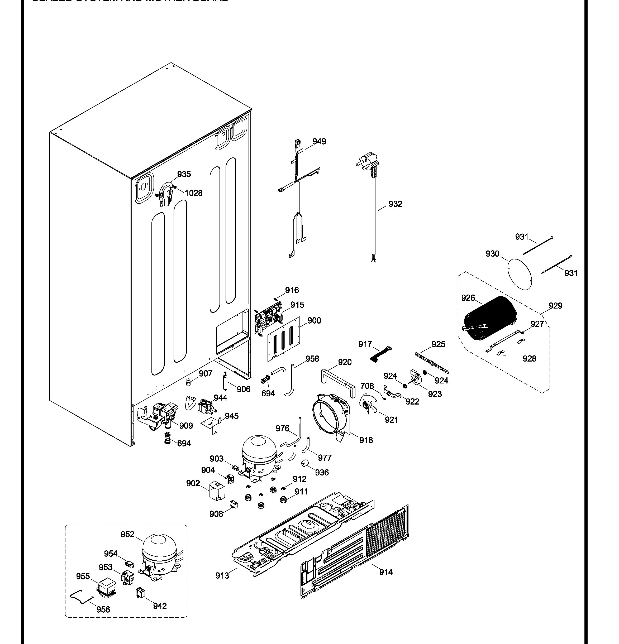 PSK29VHXACCC Exploded View 9 appliance exploded-view parts diagram