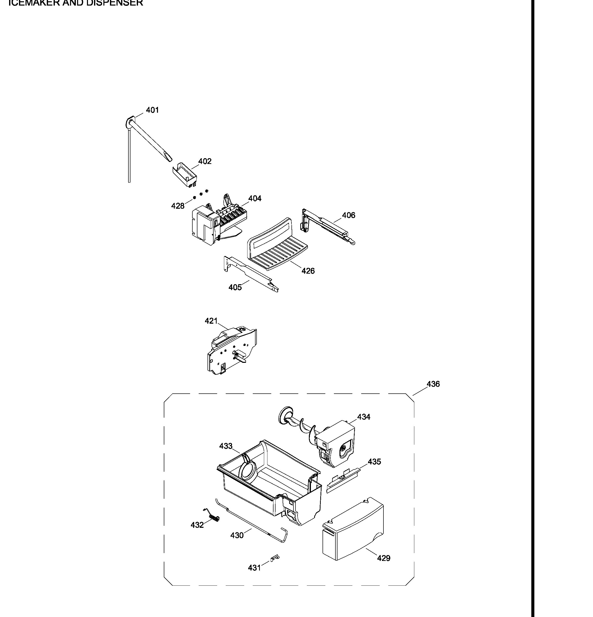 PSK29VHXACWW Exploded View 5 appliance exploded-view parts diagram